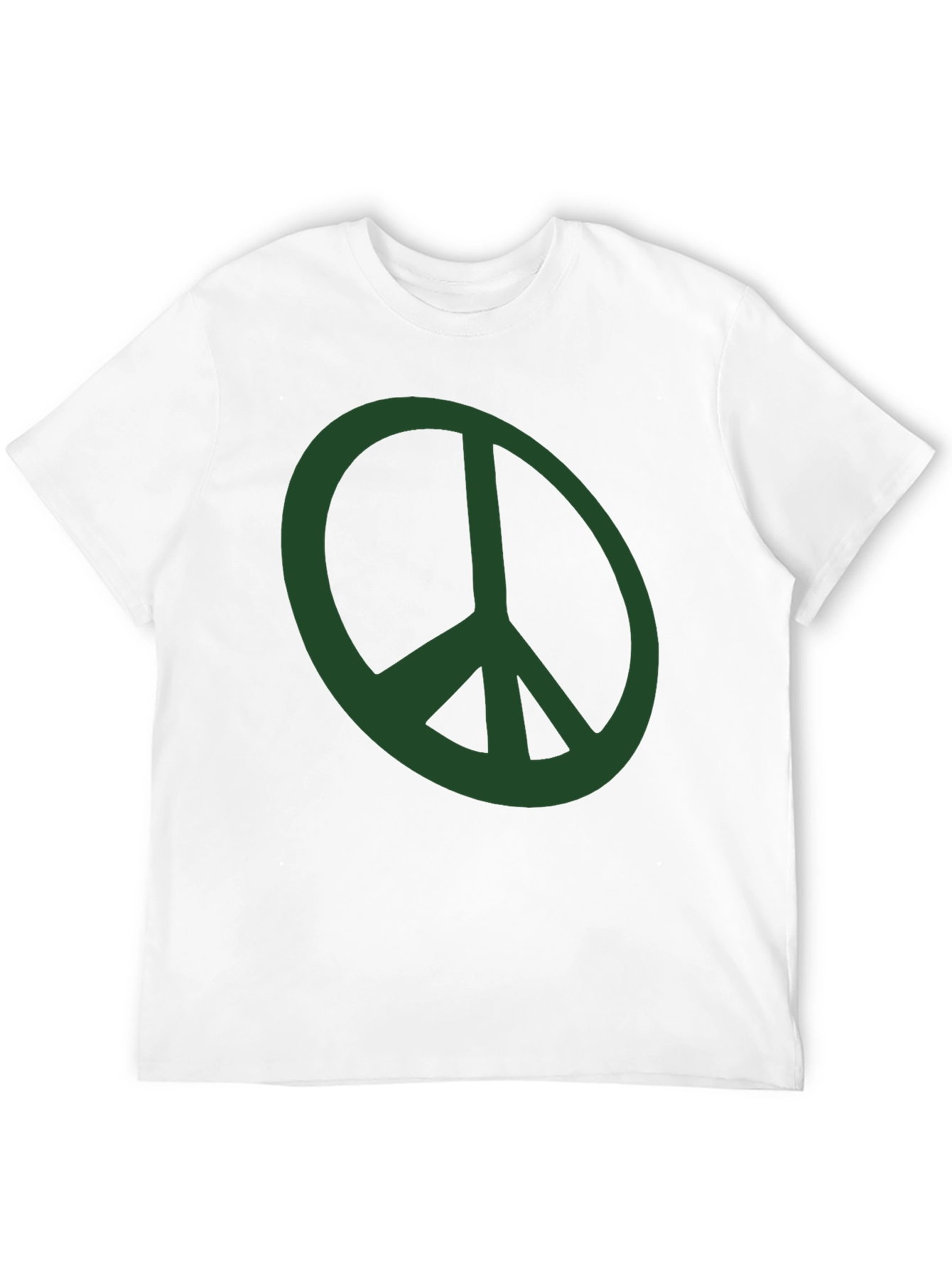 Peace Symbol Graphic Tee - Mens Black T-Shirt