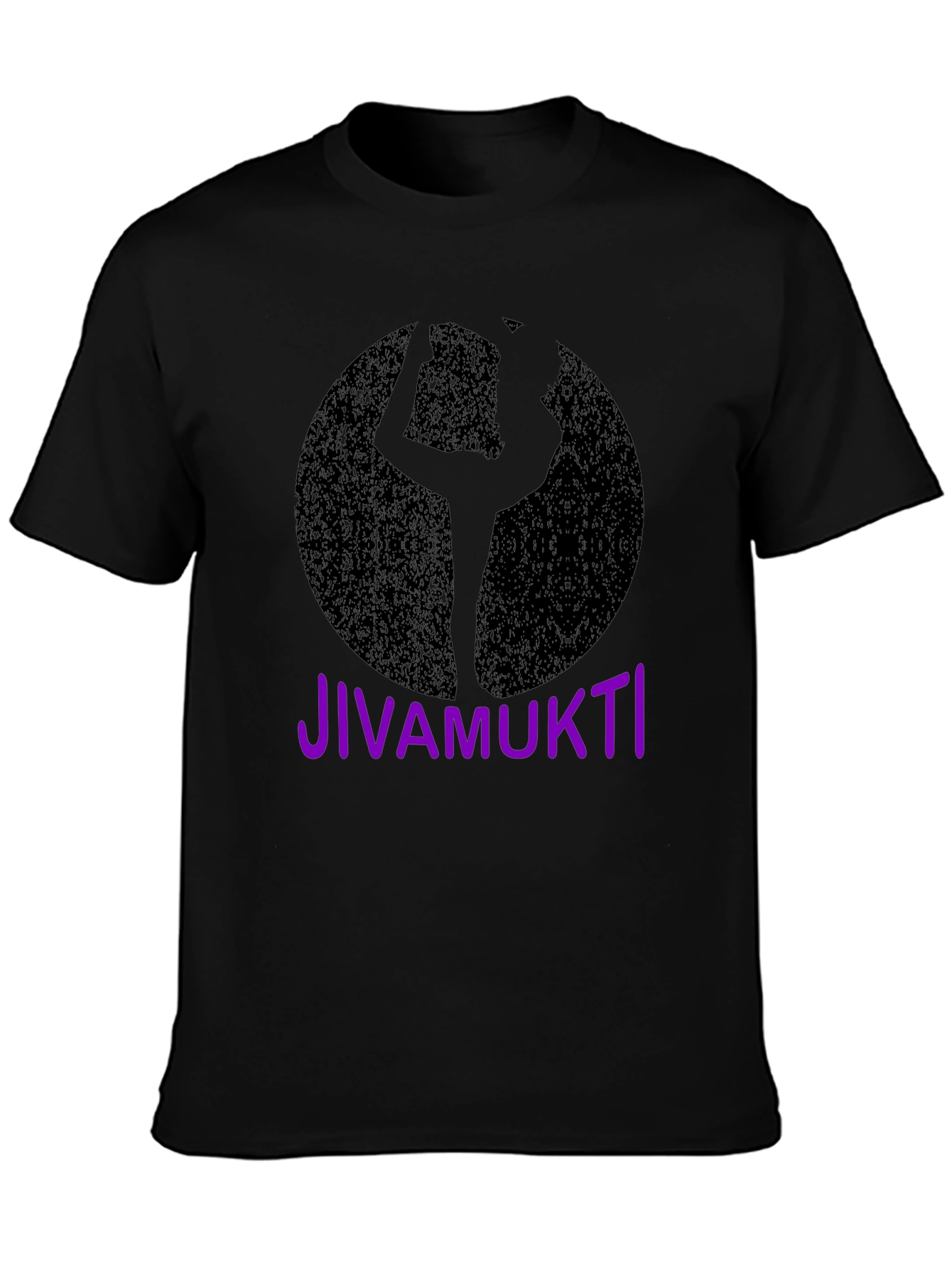 Jivamukti Yoga Pose Black T-Shirt
