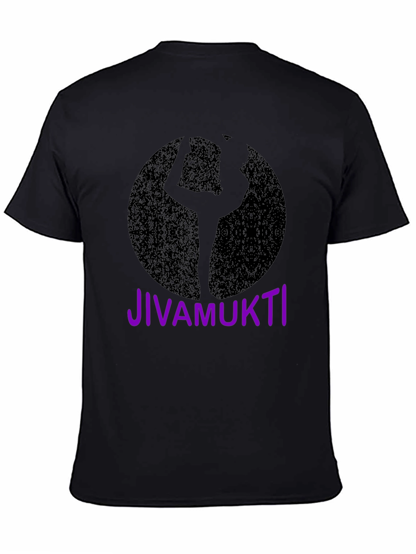 Jivamukti Yoga Pose Black T-Shirt