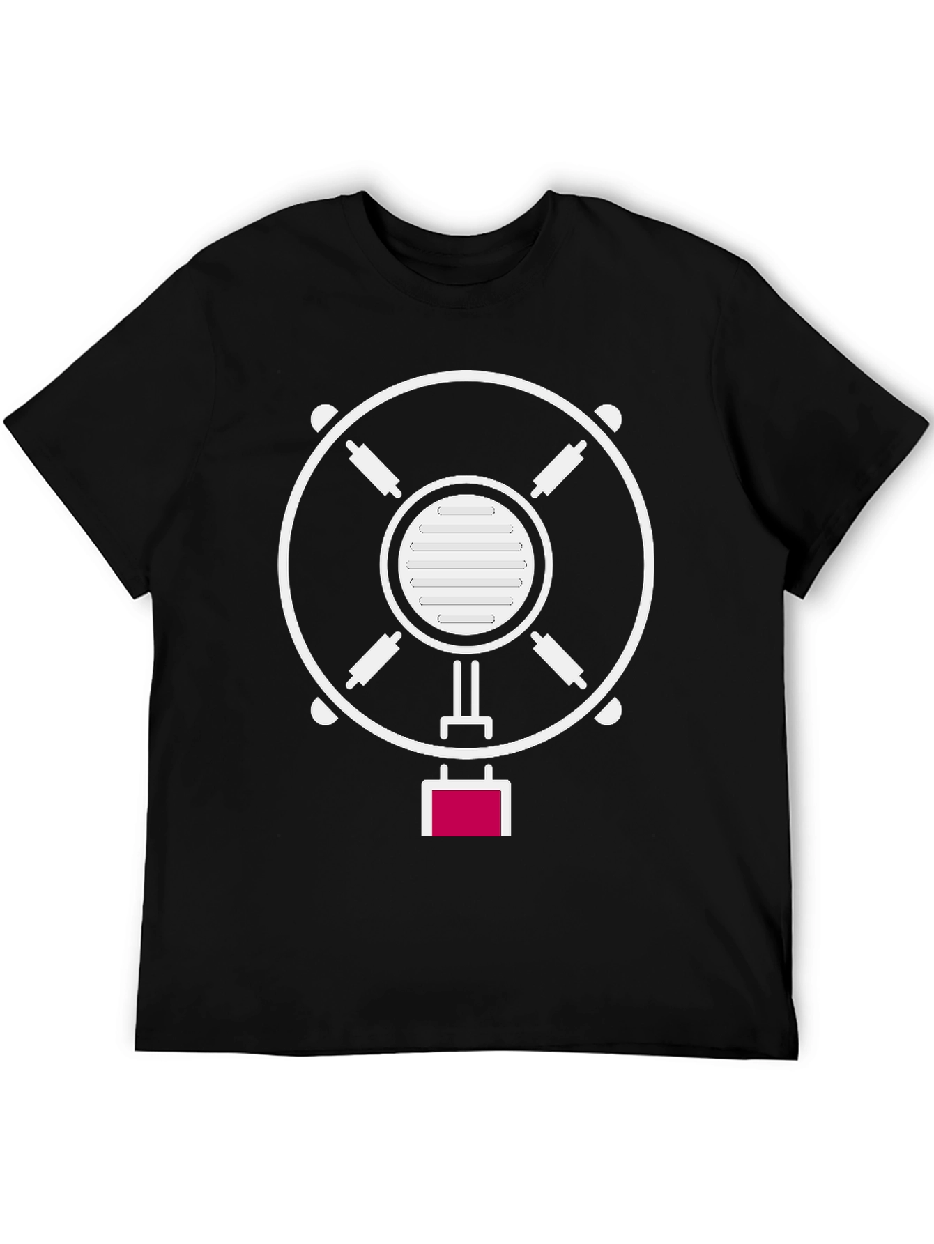 Microphone Graphic T-Shirt - Stylish Music Tee