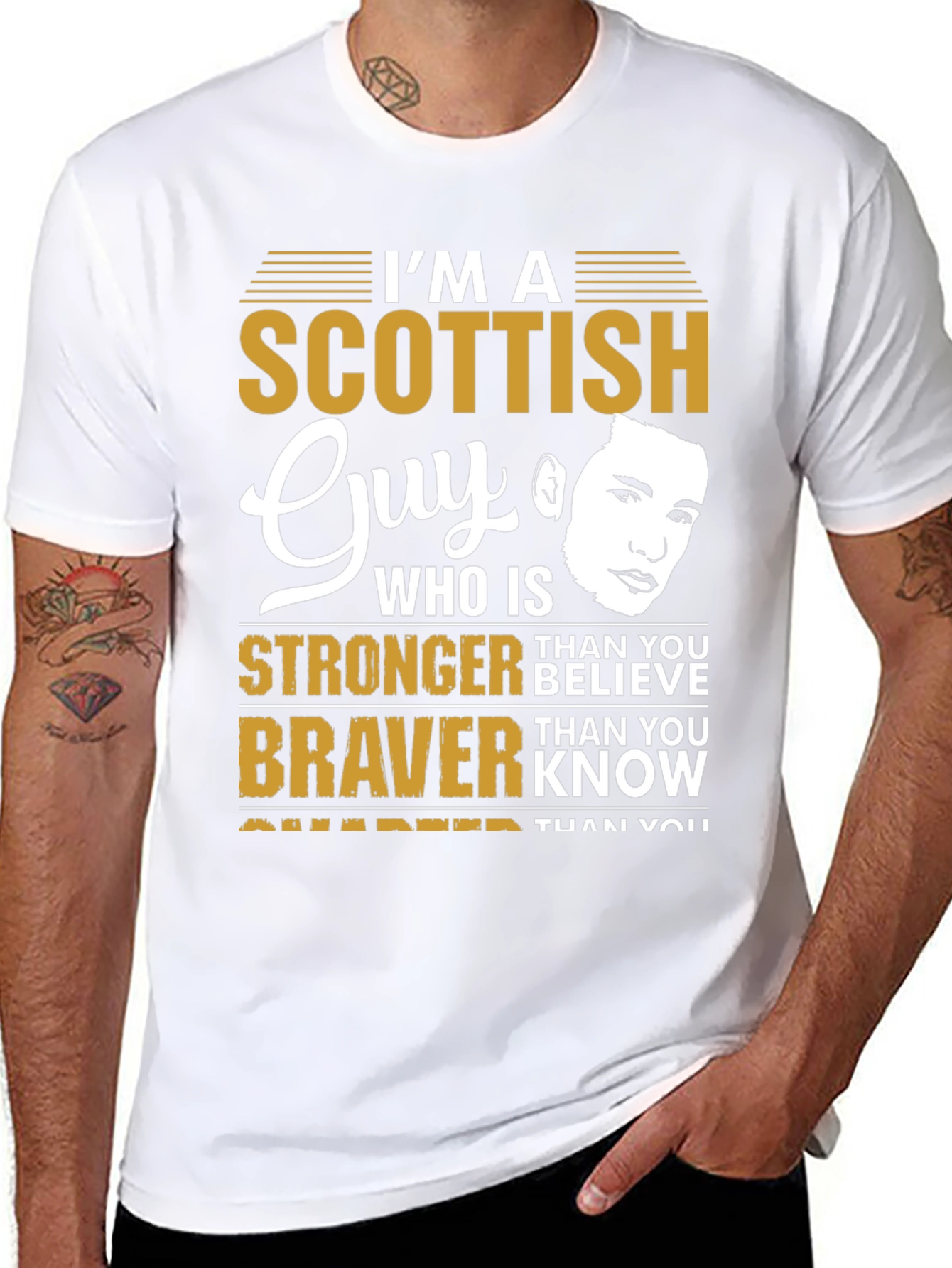 Scottish Guy T-Shirt: Stronger Than You Believe