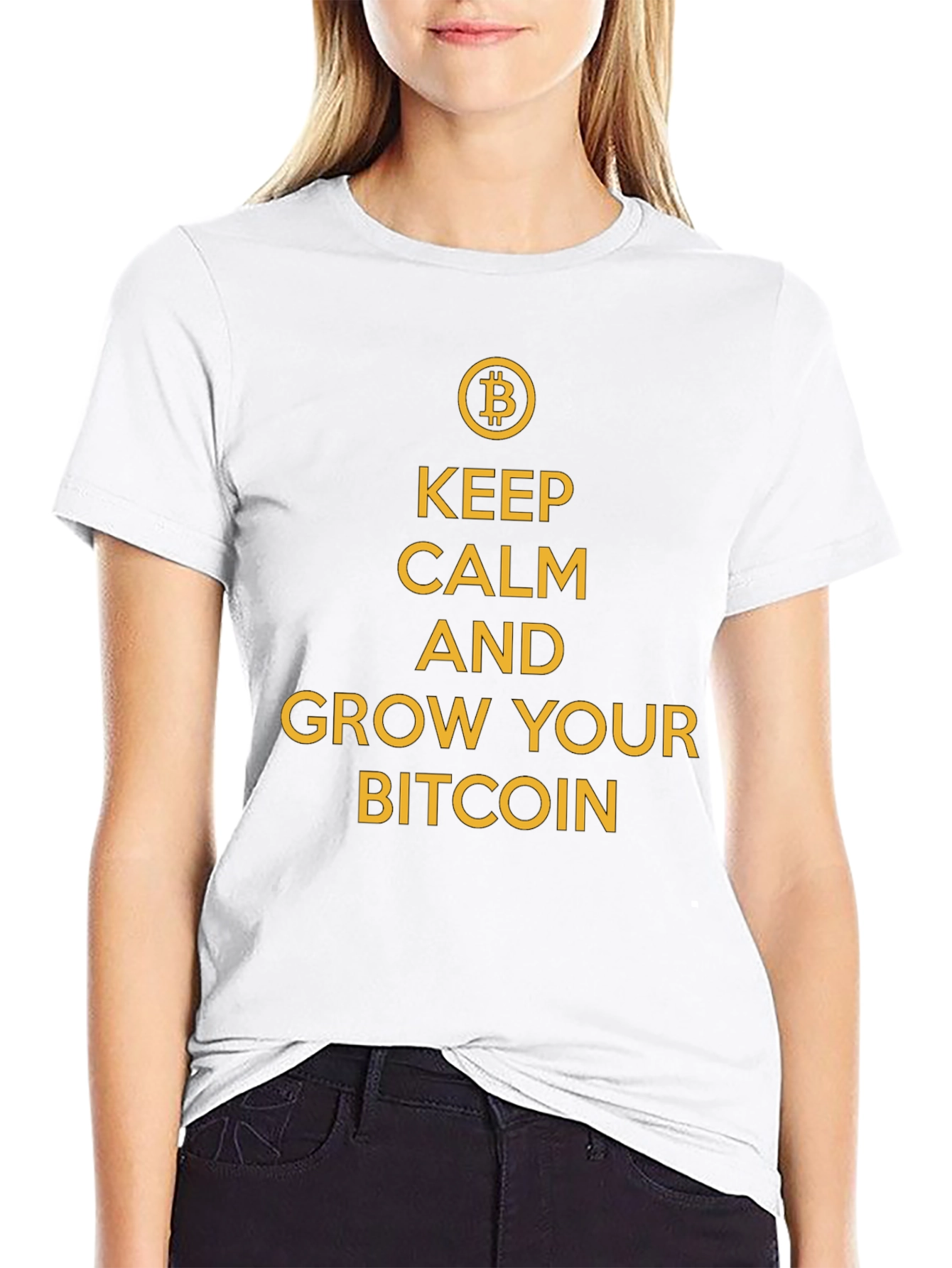 Keep Calm & Grow Your Bitcoin Graphic T-Shirt