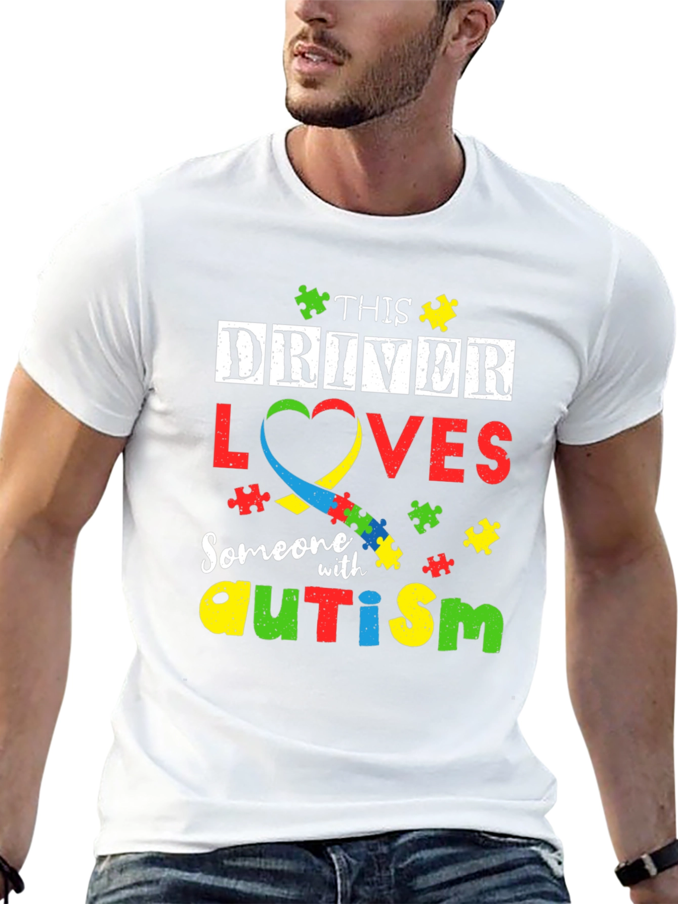 Autism Awareness T-Shirt - This Driver Loves Someone