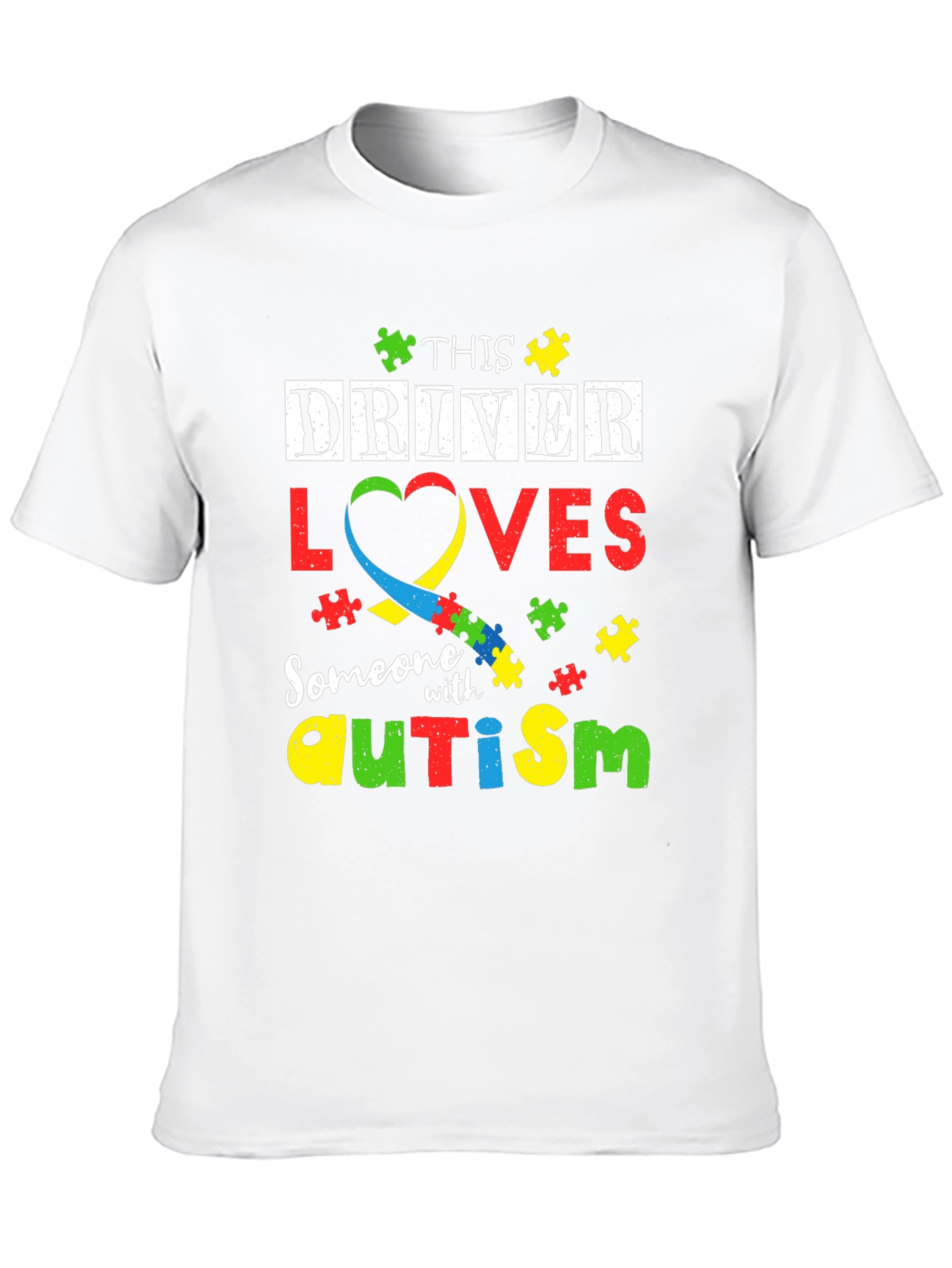 Autism Awareness T-Shirt - This Driver Loves Someone