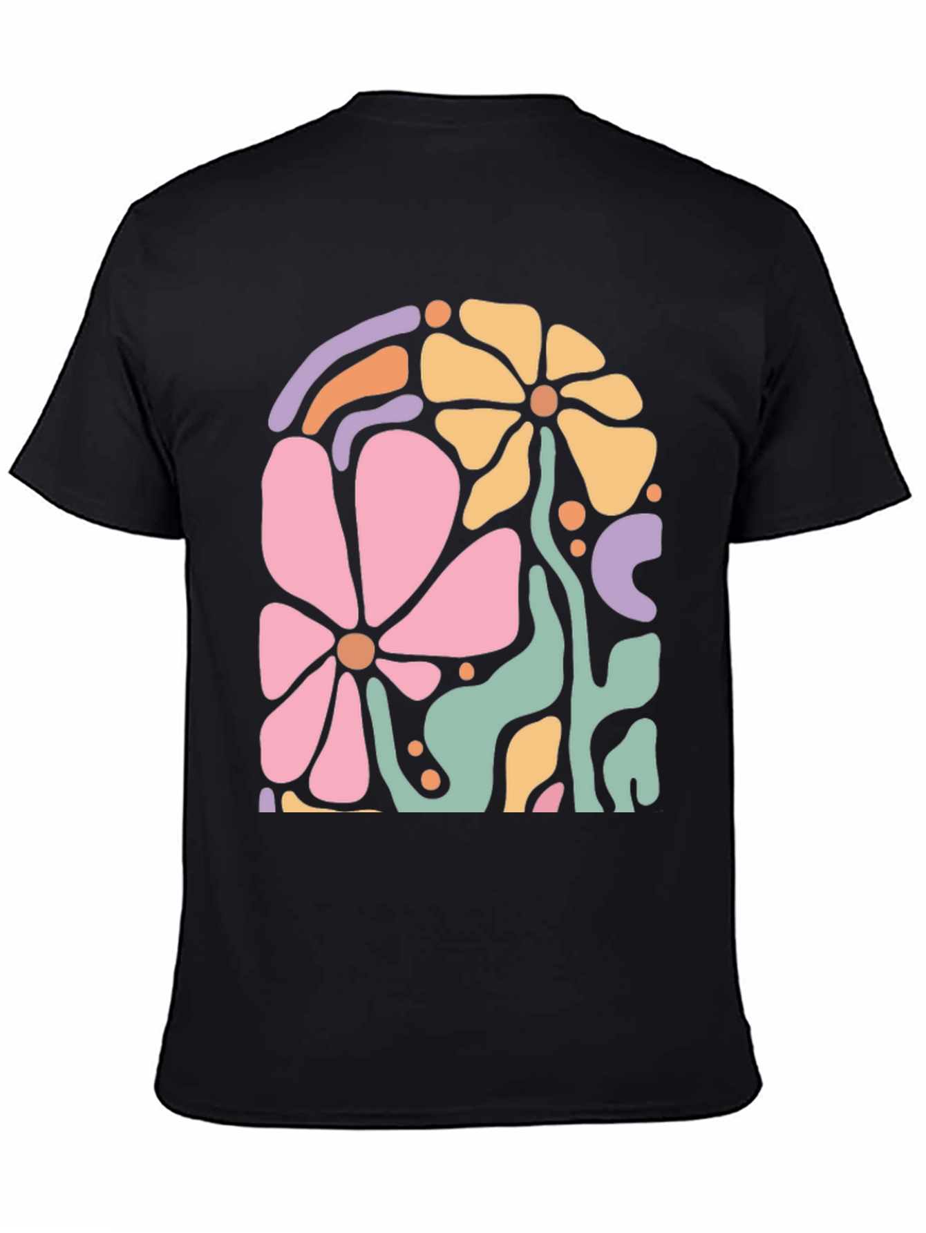 Retro Floral Graphic Tee - Stylish Comfort