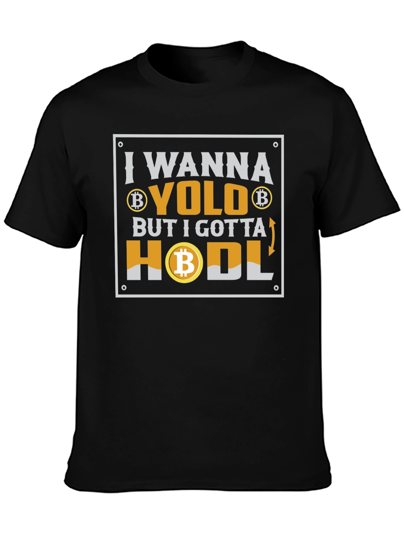 Bitcoin YOLO HODL Crypto T-Shirt