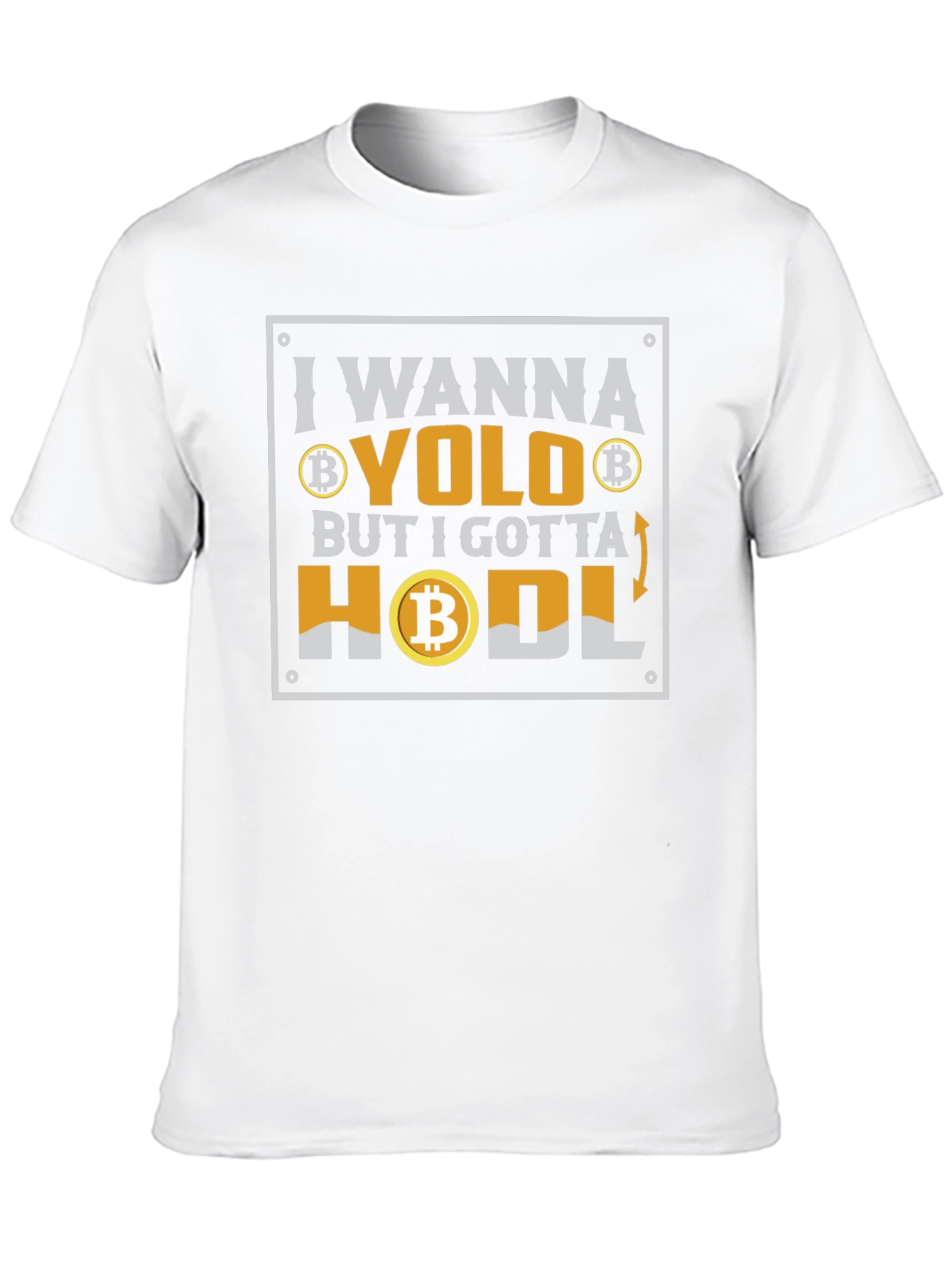 Bitcoin YOLO HODL Crypto T-Shirt