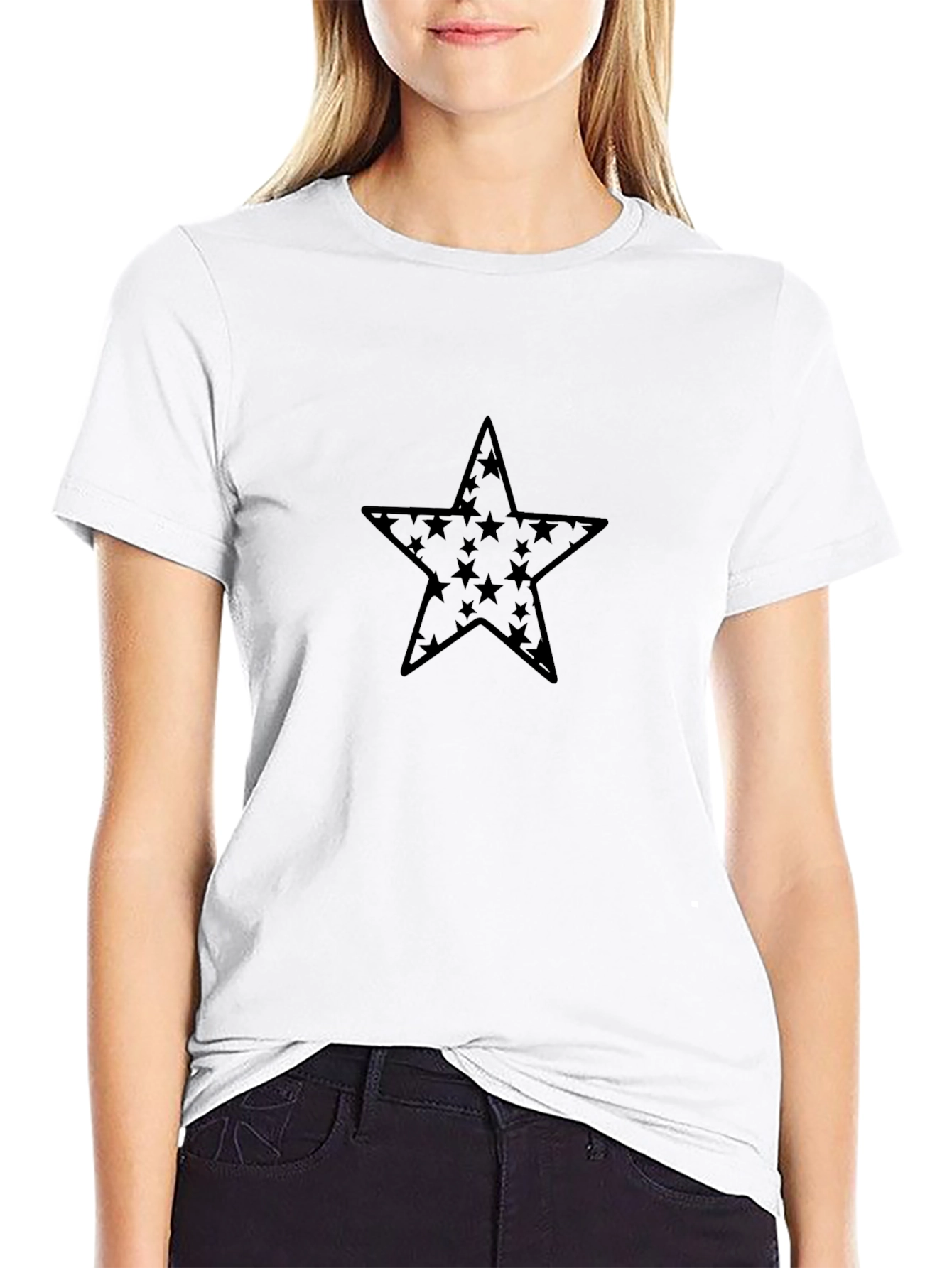 Black Star Graphic Tee - Casual Style
