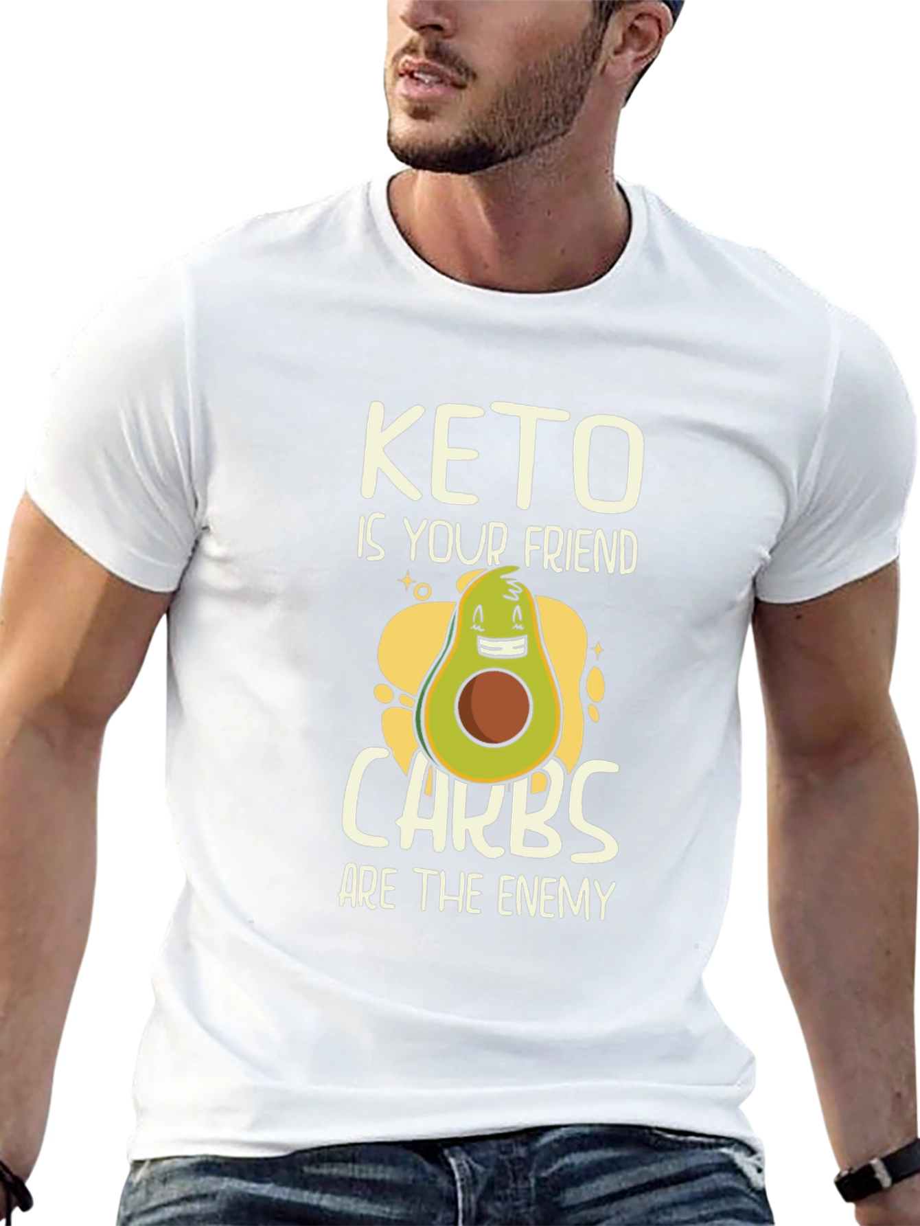 Keto is Your Friend Graphic T-Shirt - Black