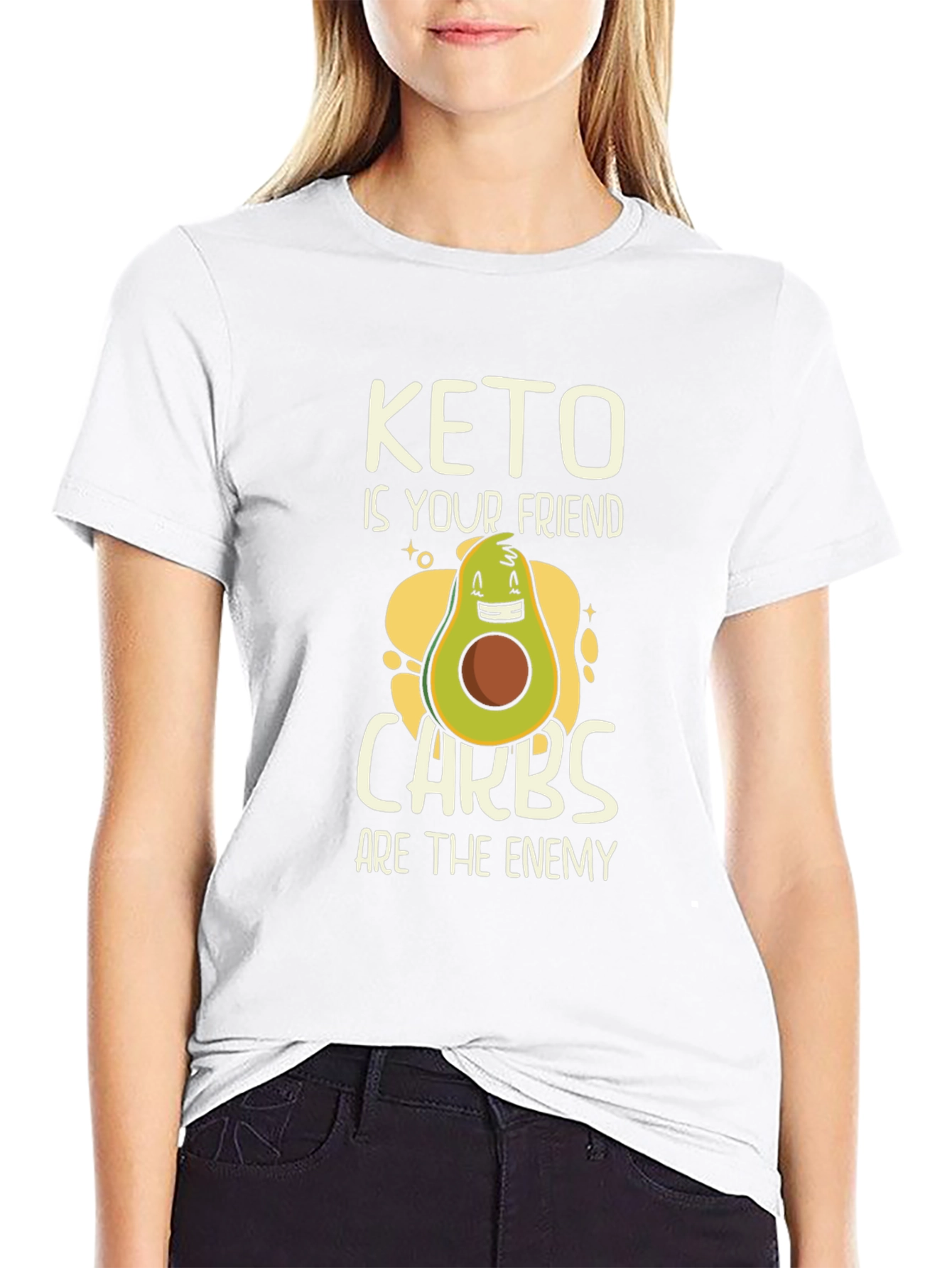 Keto is Your Friend Graphic T-Shirt - Black