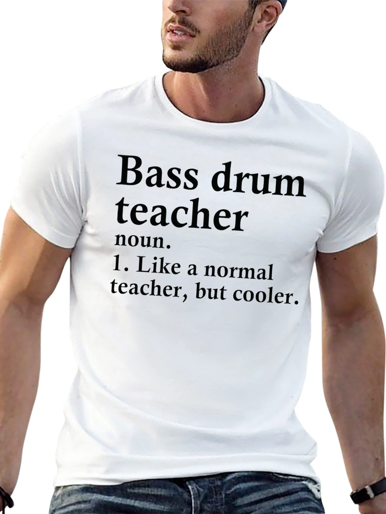 Bass Drum Teacher Funny Graphic T-Shirt