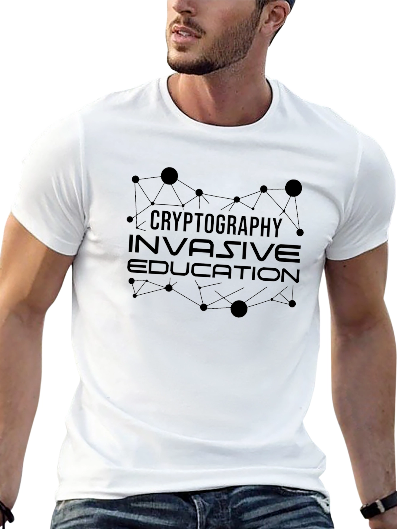 Cryptography Invasive Education Black Tee