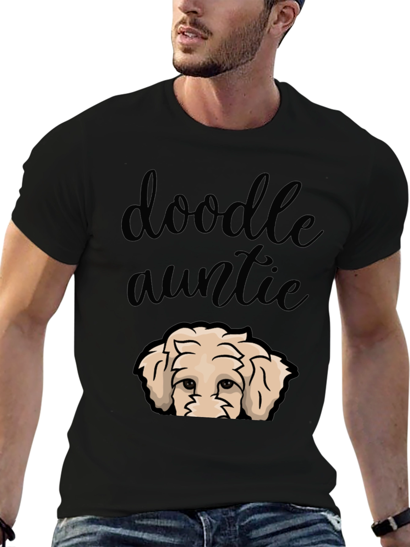 Doodle Auntie T-Shirt - Cute Dog Lover Tee