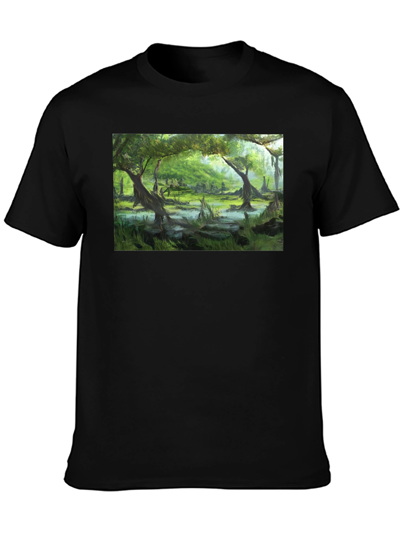 Swamp Scene Graphic T-Shirt
