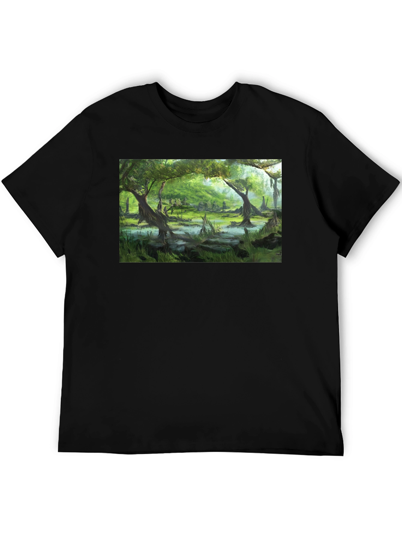 Swamp Scene Graphic T-Shirt