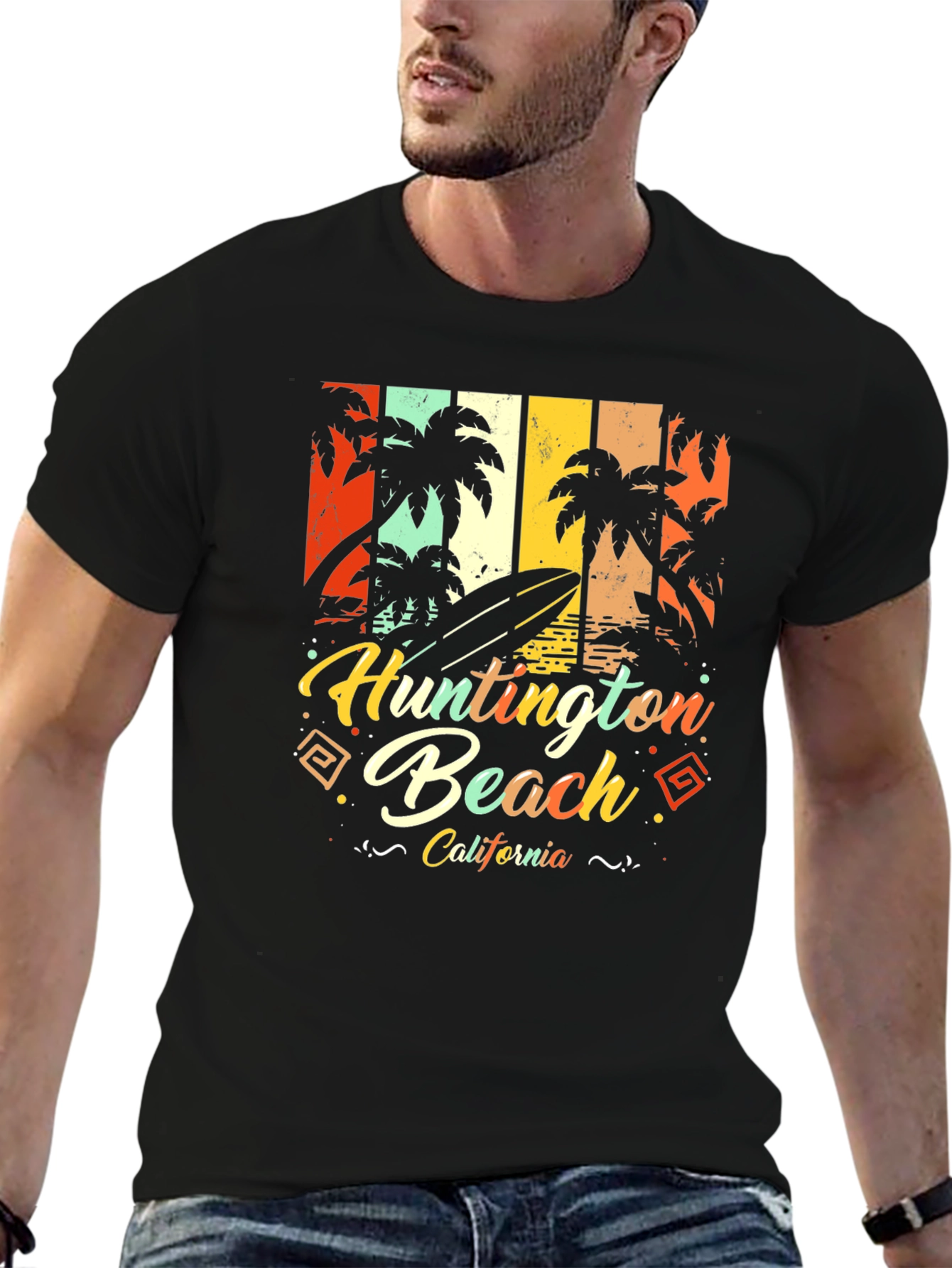 Huntington Beach California Retro T-Shirt