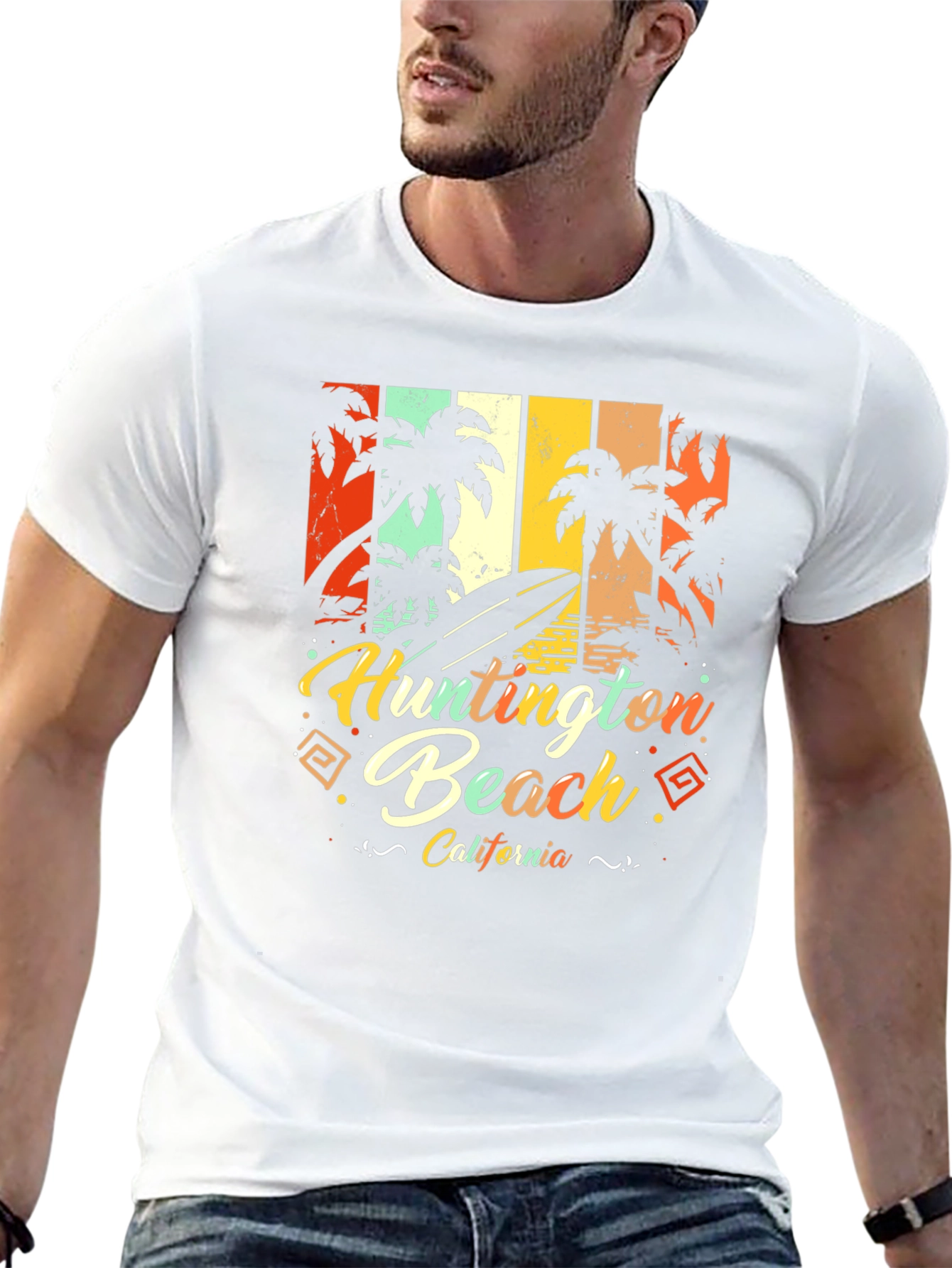Huntington Beach California Retro T-Shirt