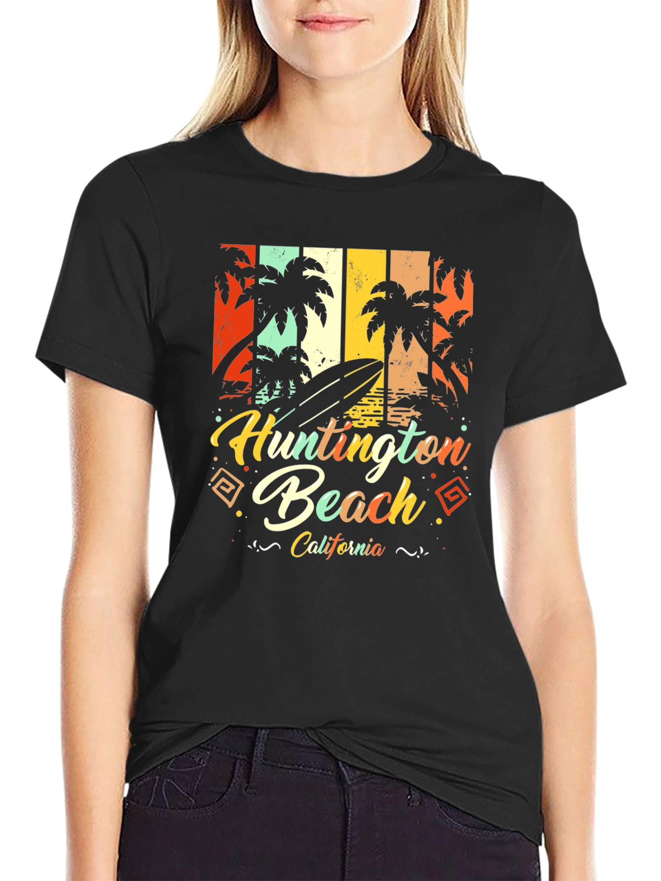 Huntington Beach California Retro T-Shirt