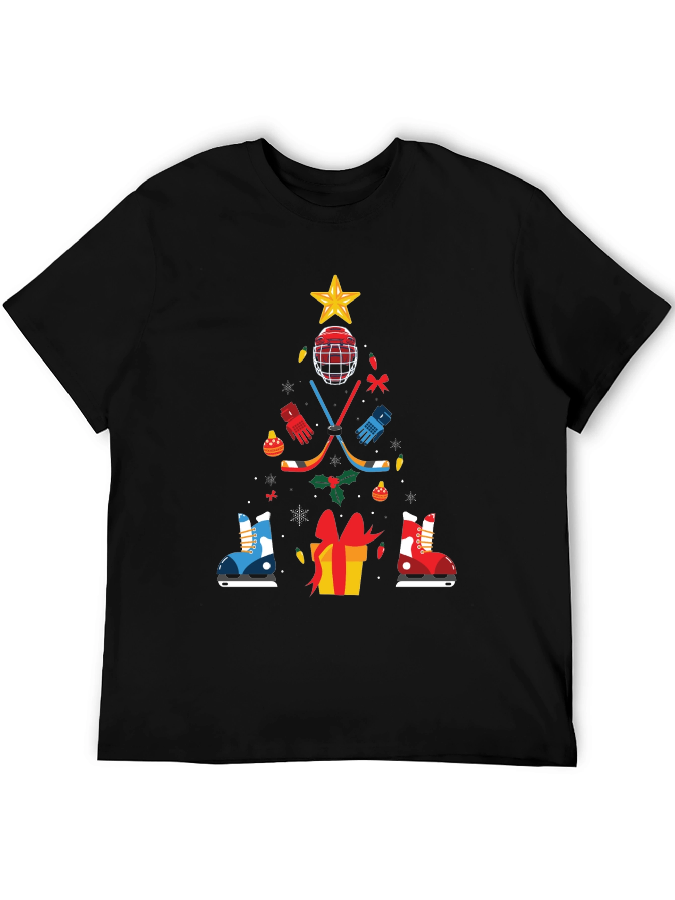 Hockey Christmas Tree T-Shirt