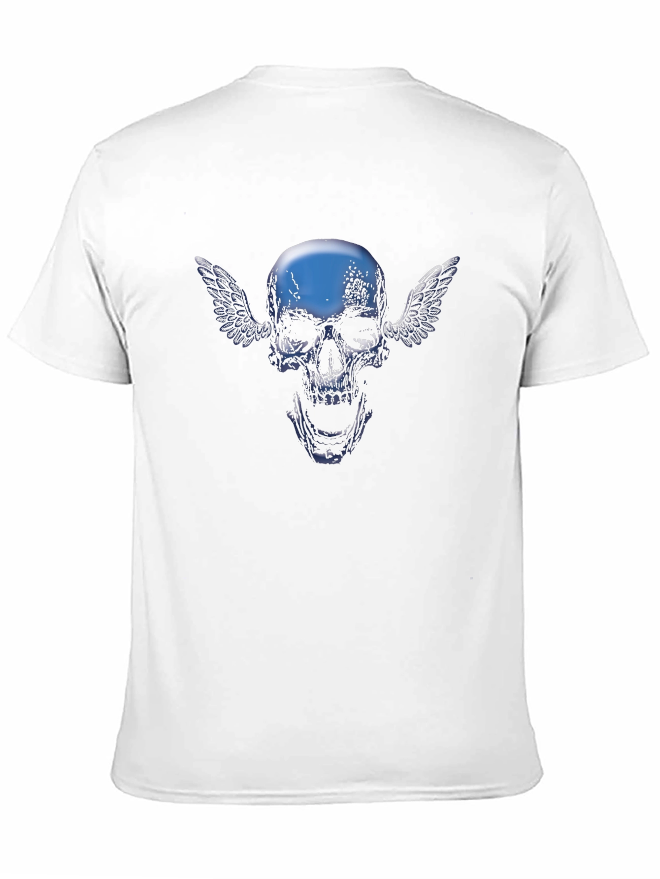 Winged Skull Graphic Tee - Black