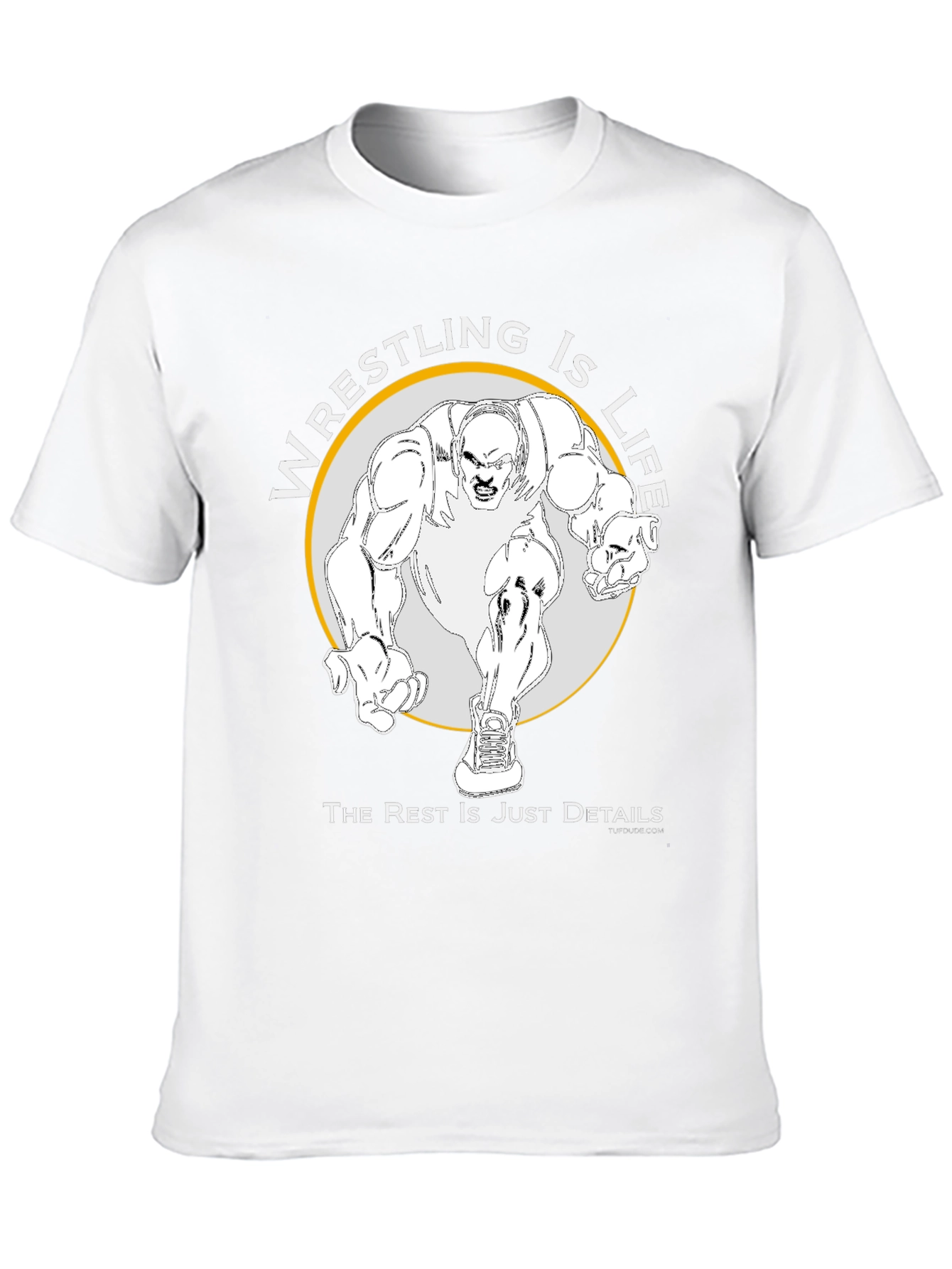 Wrestling Is Life Black Graphic Tee