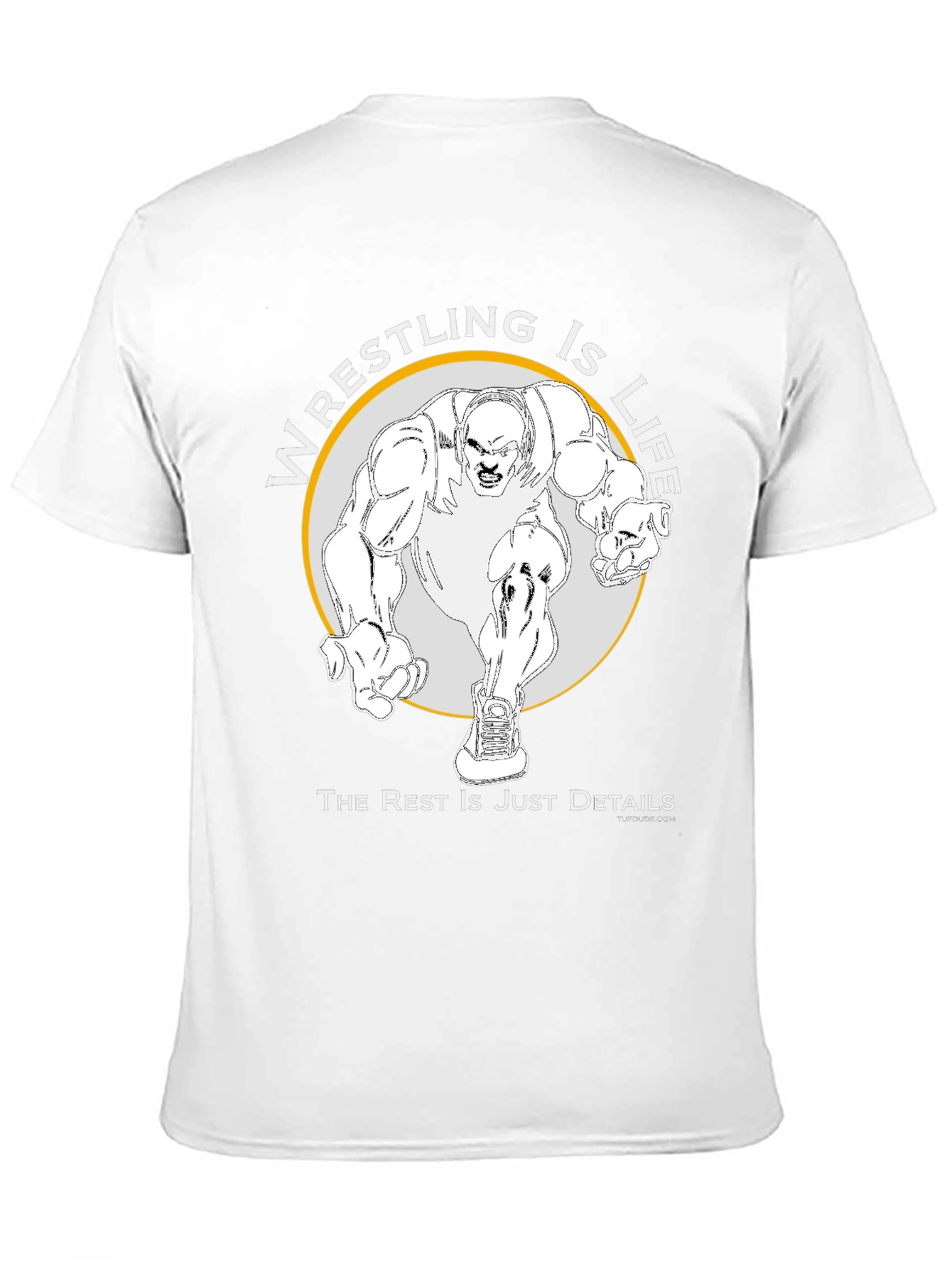 Wrestling Is Life Black Graphic Tee