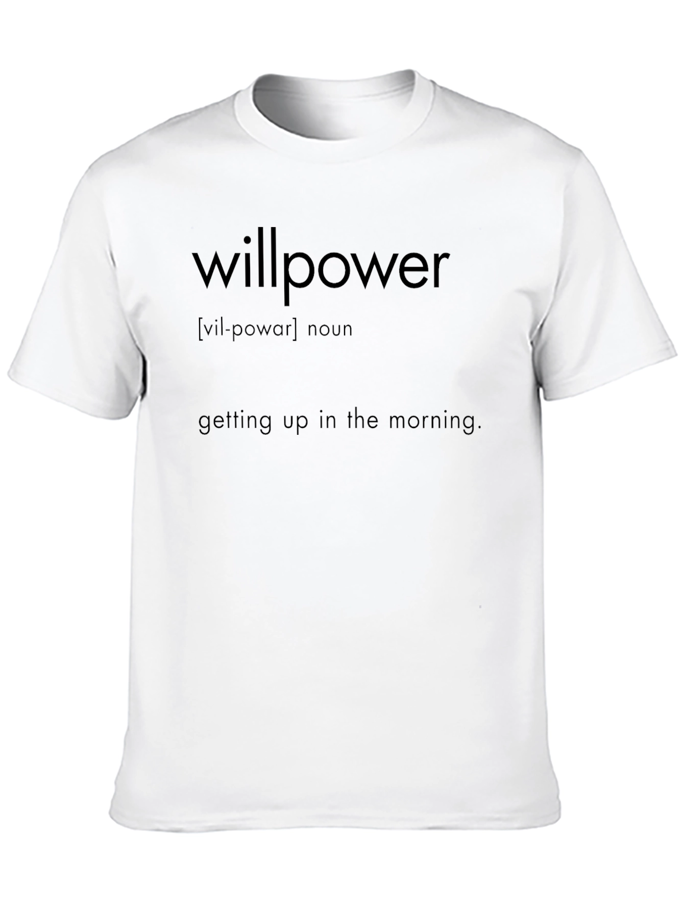 Willpower Definition Black T-Shirt