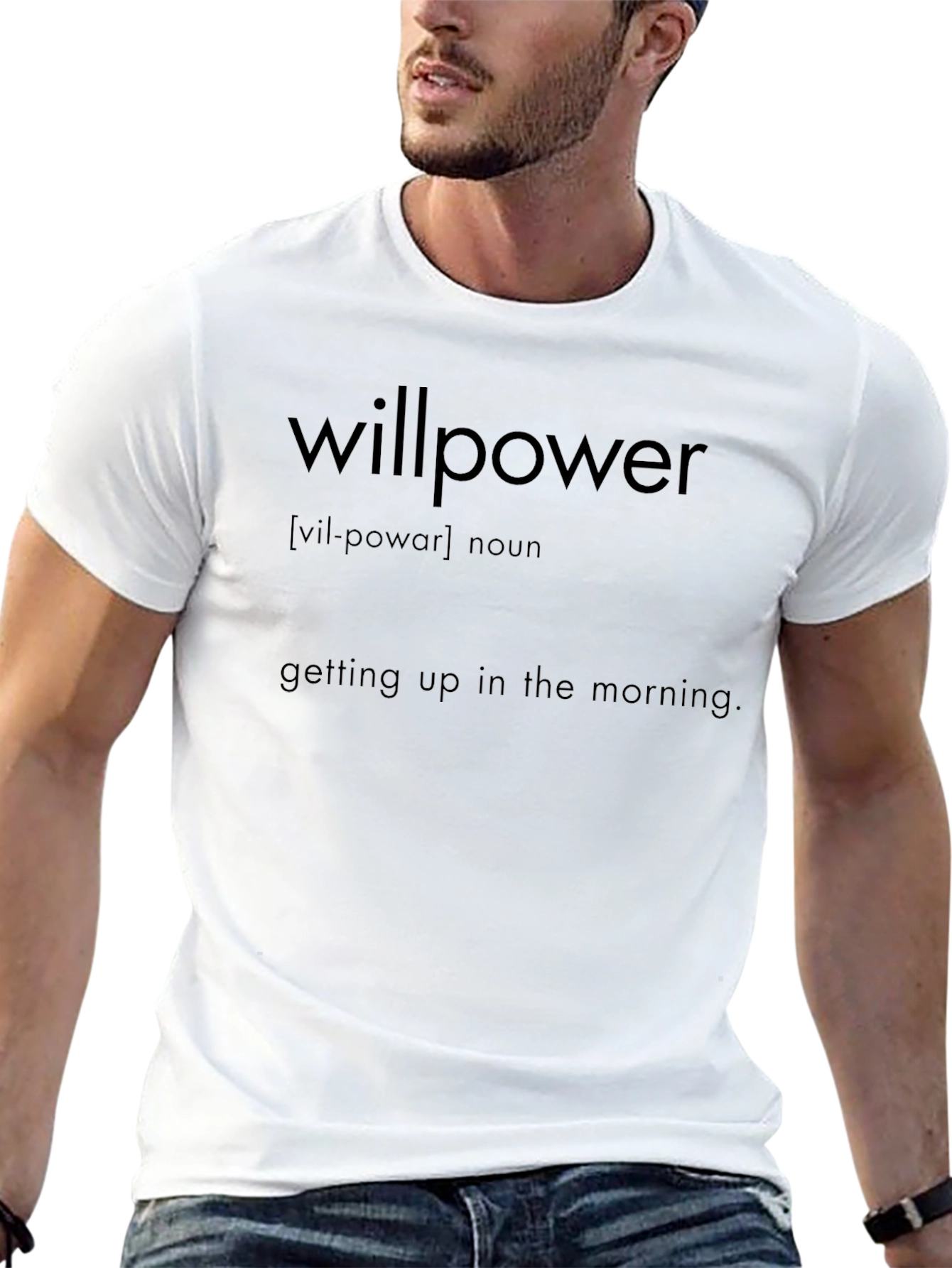 Willpower Definition Black T-Shirt