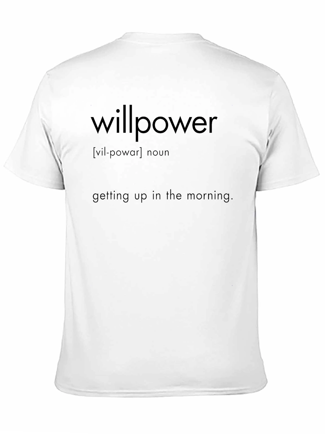 Willpower Definition Black T-Shirt