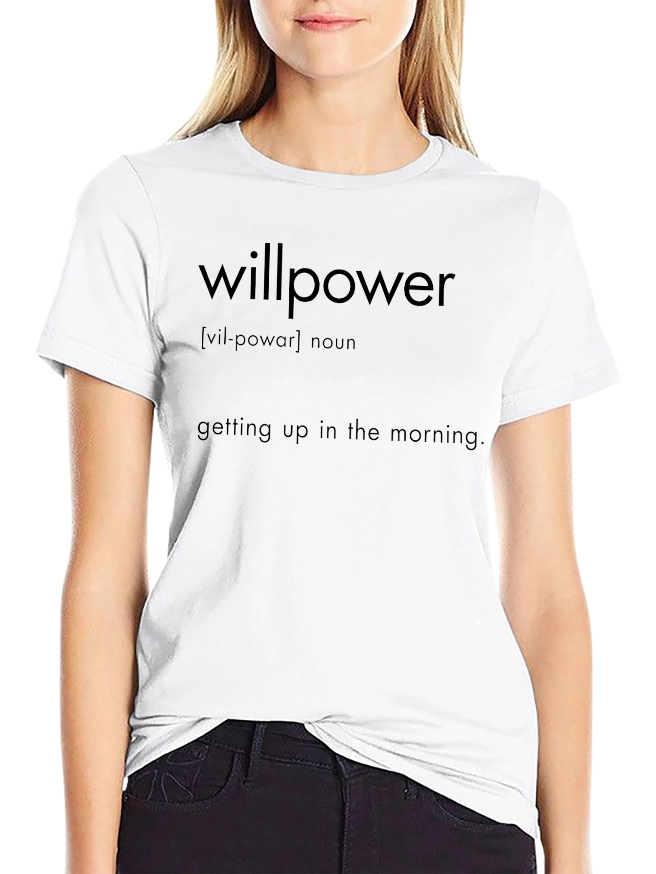 Willpower Definition Black T-Shirt