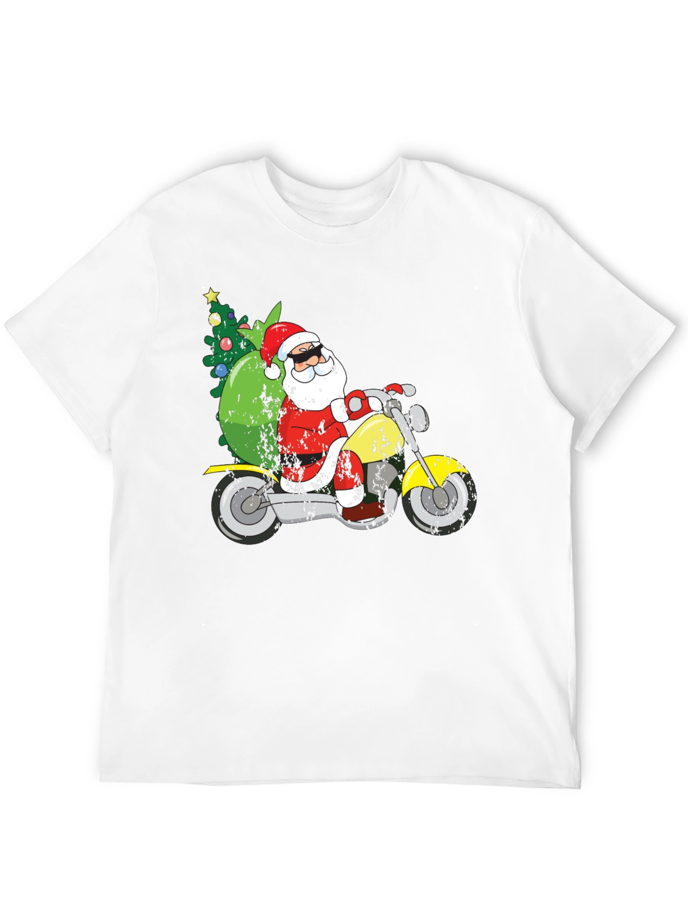 Santa Motorcycle Tee