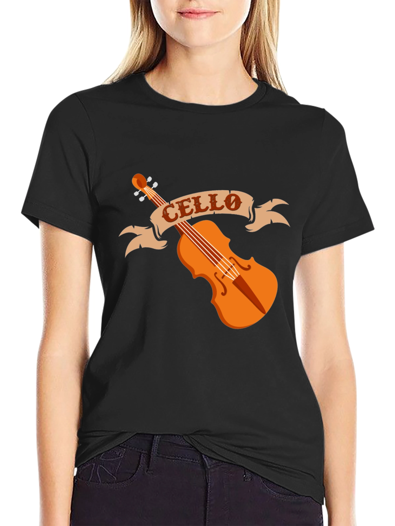 Cello Musician T-Shirt - Band Instrument Tee