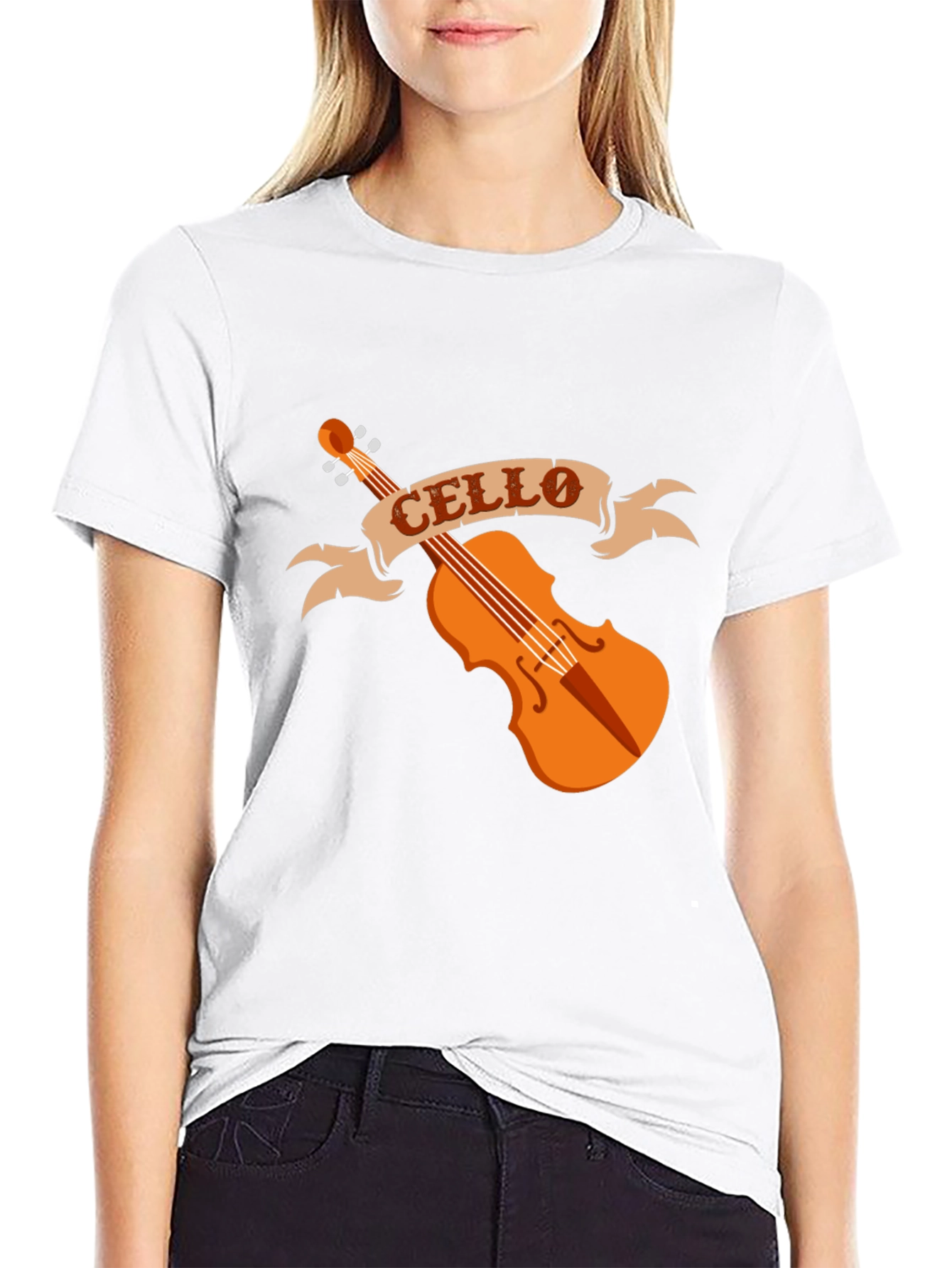 Cello Musician T-Shirt - Band Instrument Tee