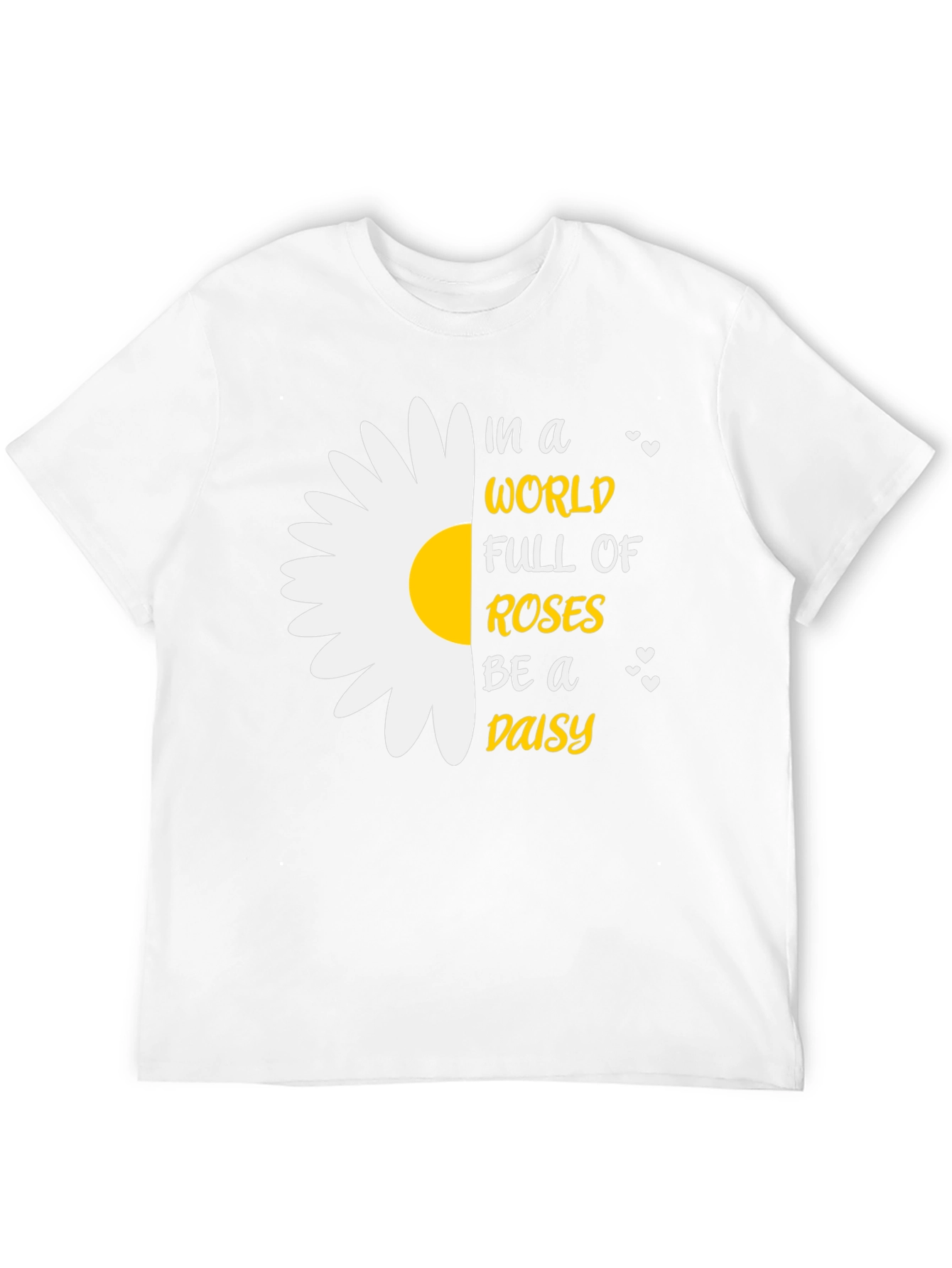 Be a Daisy T-Shirt - Black Cotton Blend
