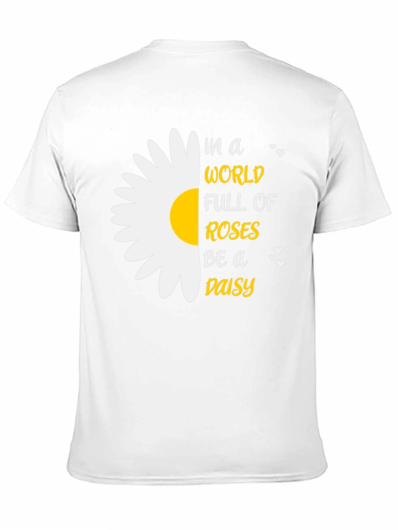 Be a Daisy T-Shirt - Black Cotton Blend