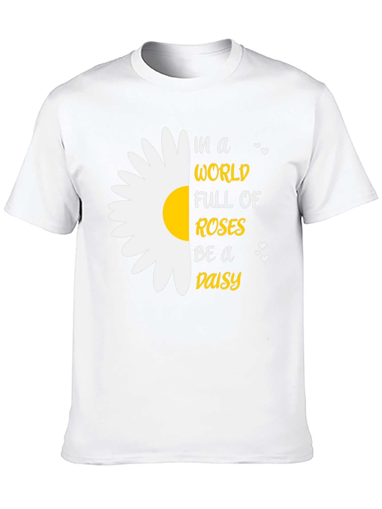 Be a Daisy T-Shirt - Black Cotton Blend