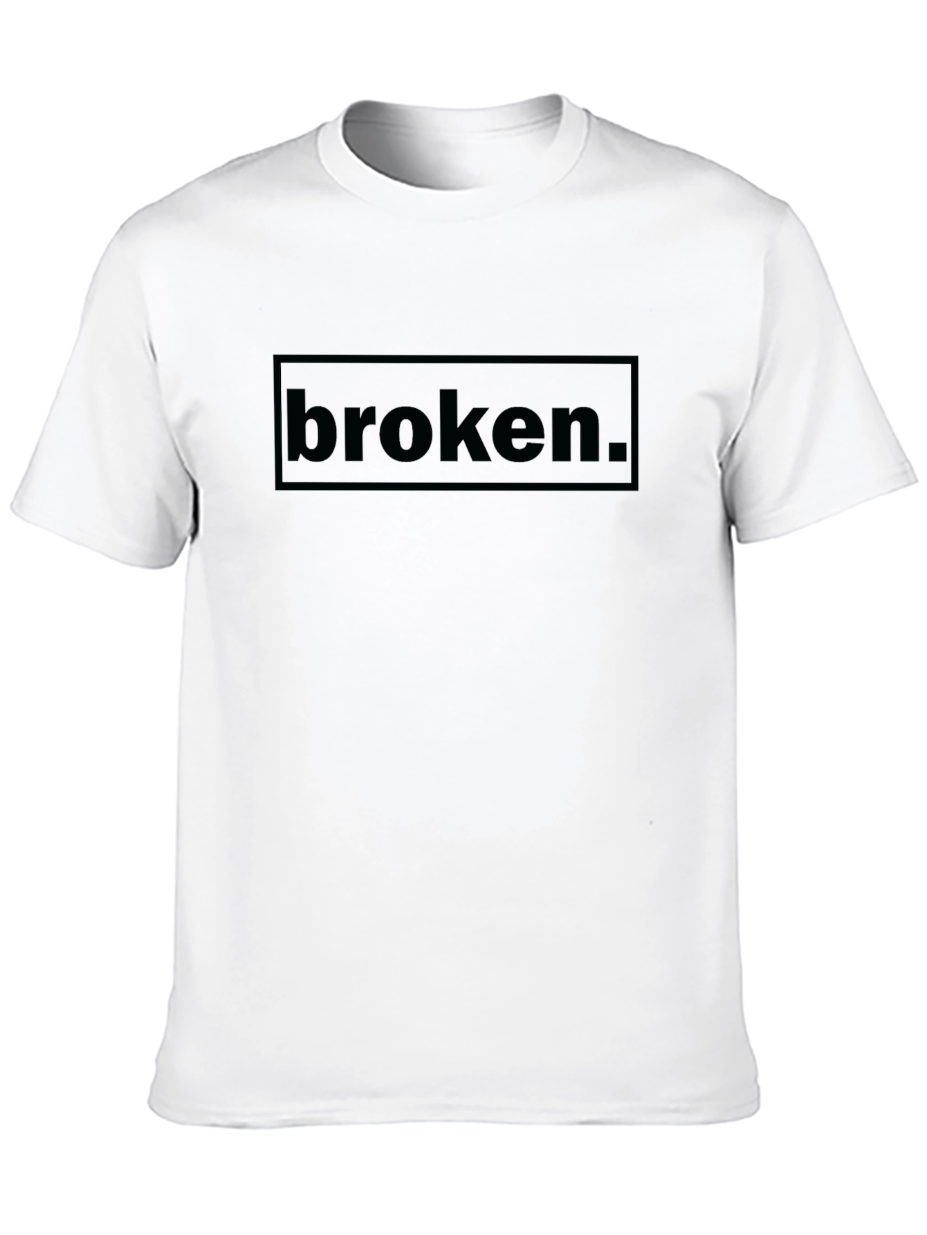 Broken Graphic Tee - Comfort Fit Black T-Shirt
