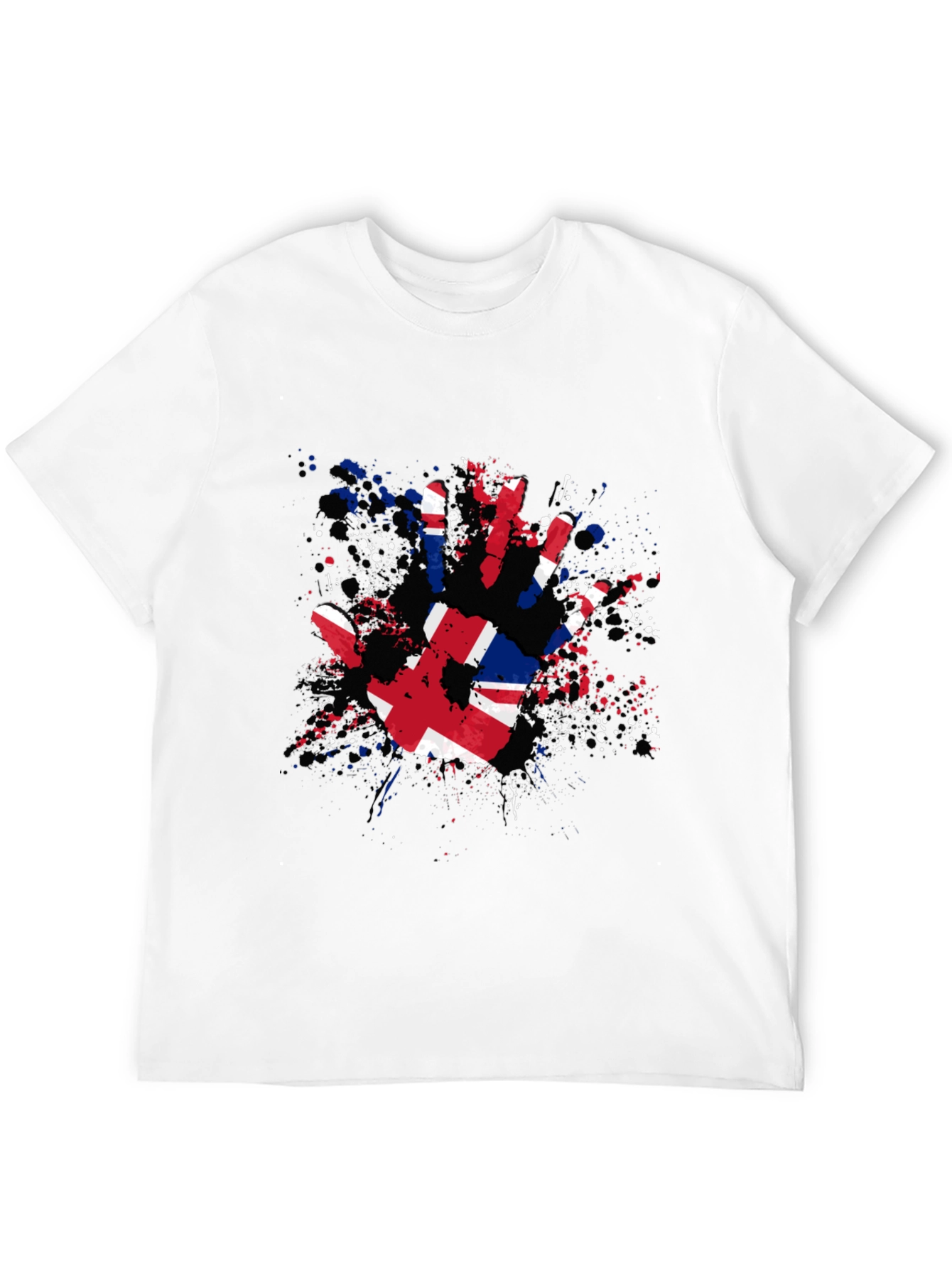 UK Flag Handprint Graphic Tee