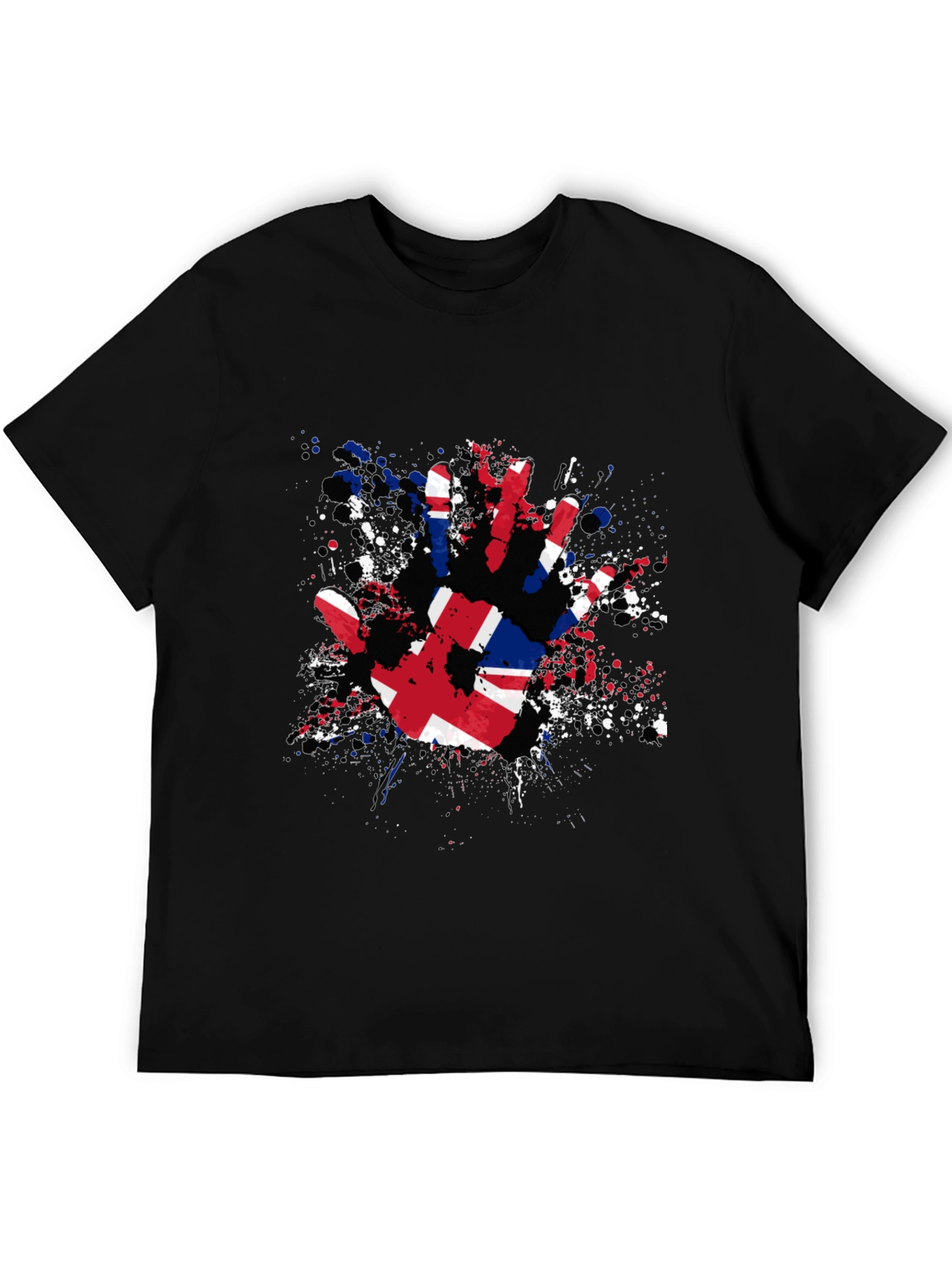 UK Flag Handprint Graphic Tee