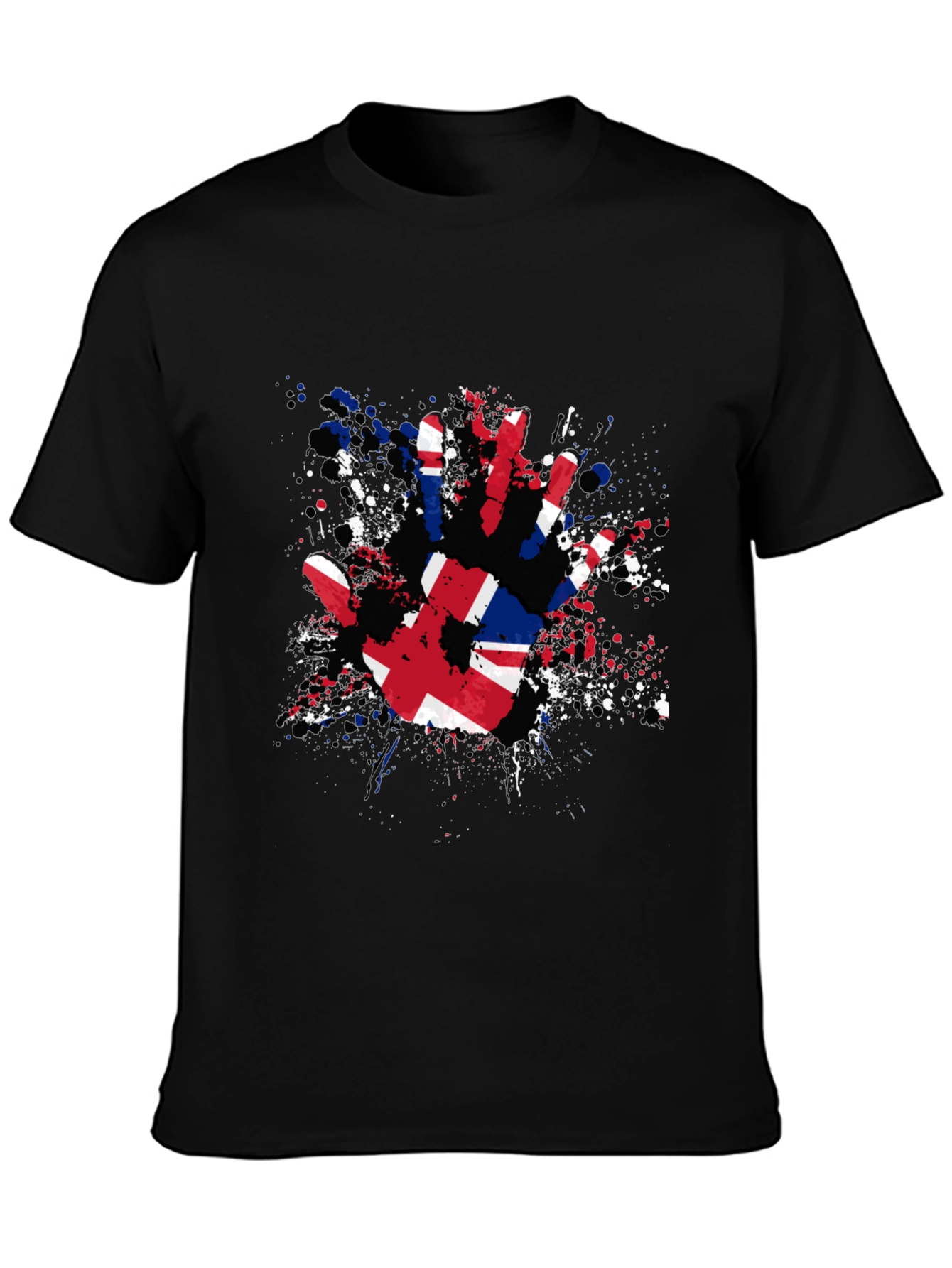 UK Flag Handprint Graphic Tee