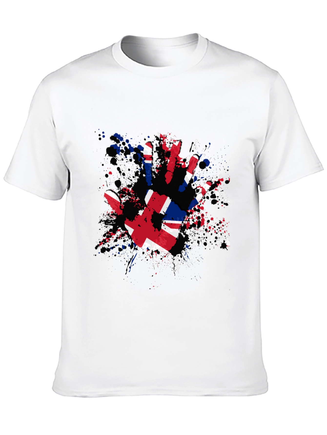 UK Flag Handprint Graphic Tee
