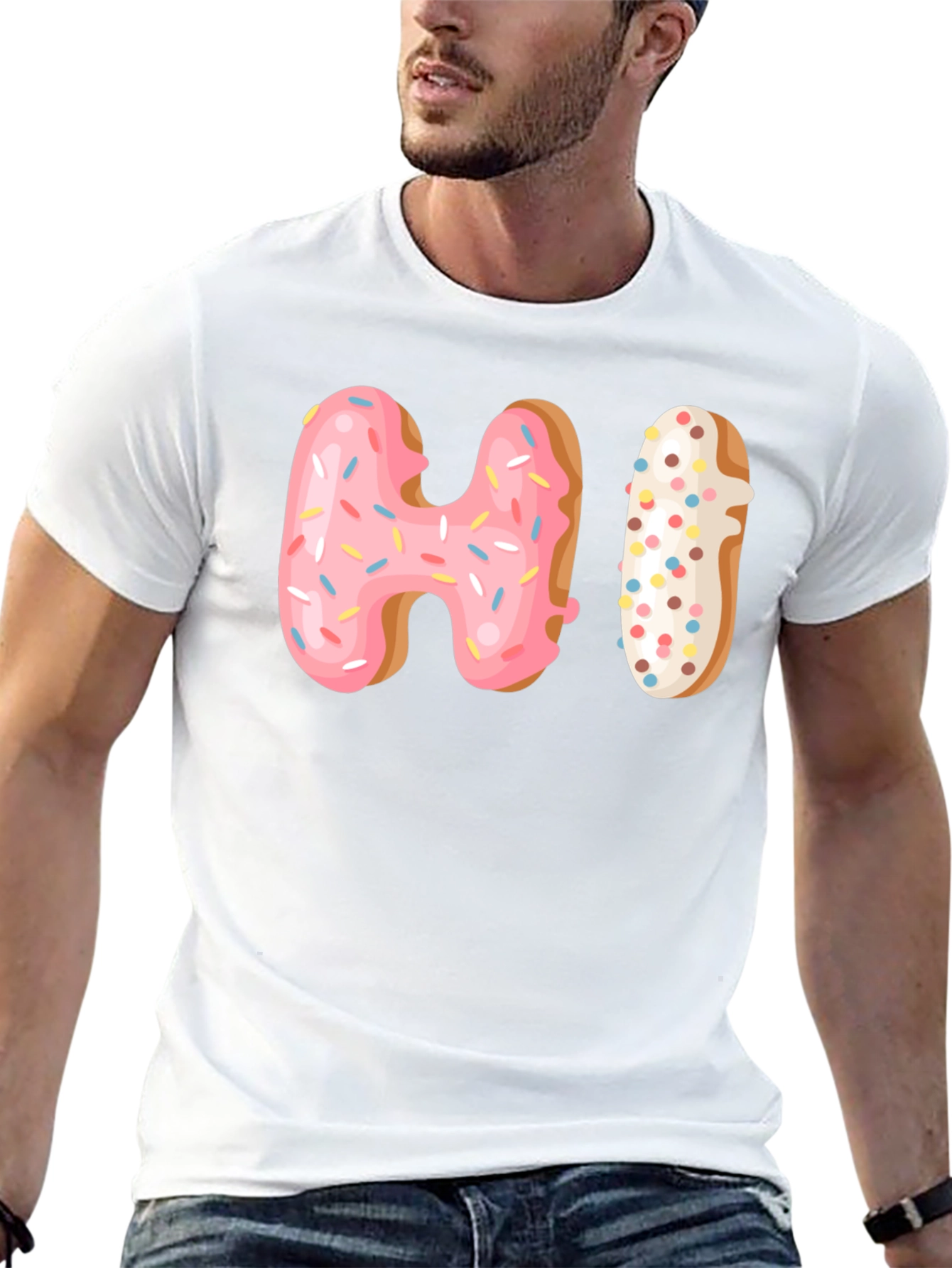 Donut HI Graphic T-Shirt