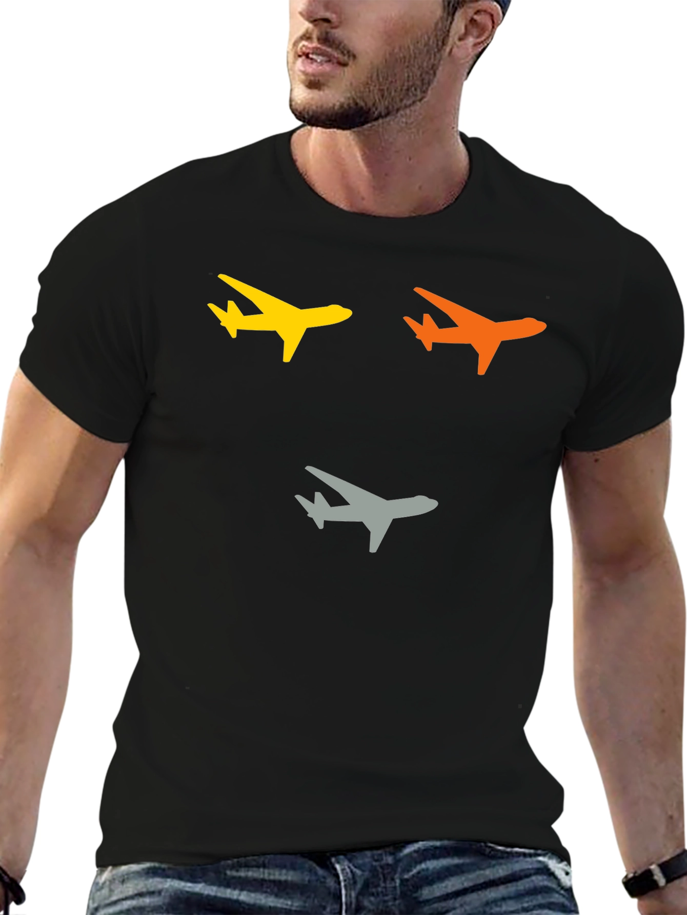 Airplane Graphic Tee - Stylish Travel T-Shirt