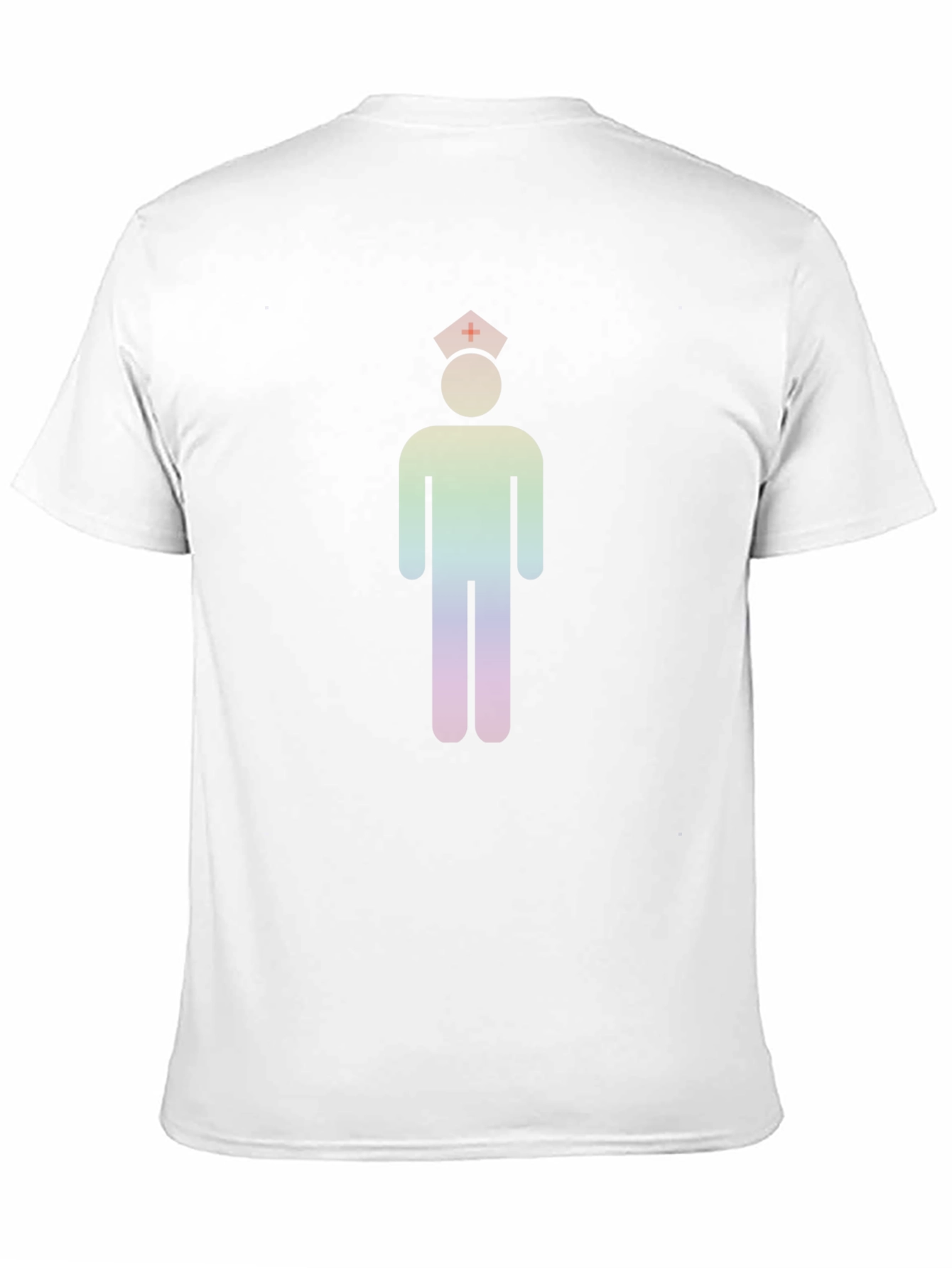 Rainbow Nurse Icon Black T-Shirt