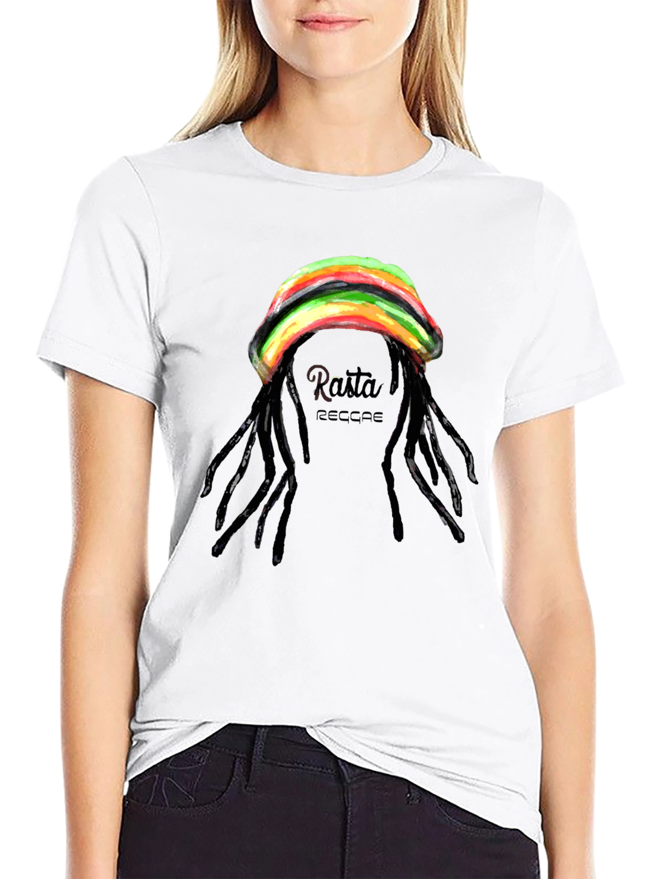 Rasta Reggae T-Shirt - Black Graphic Tee