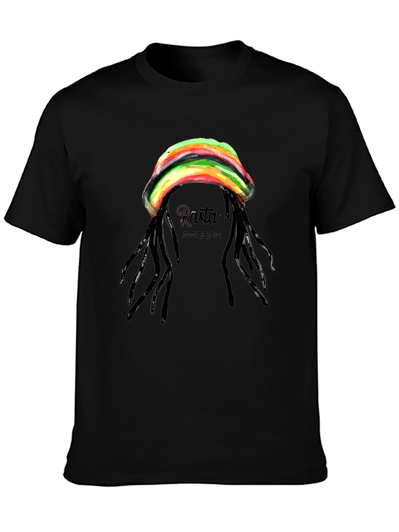 Rasta Reggae T-Shirt - Black Graphic Tee