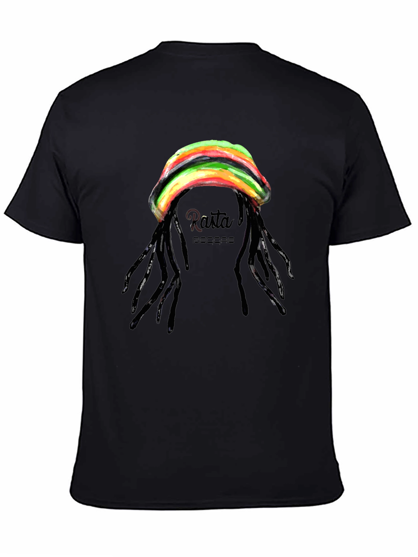 Rasta Reggae T-Shirt - Black Graphic Tee