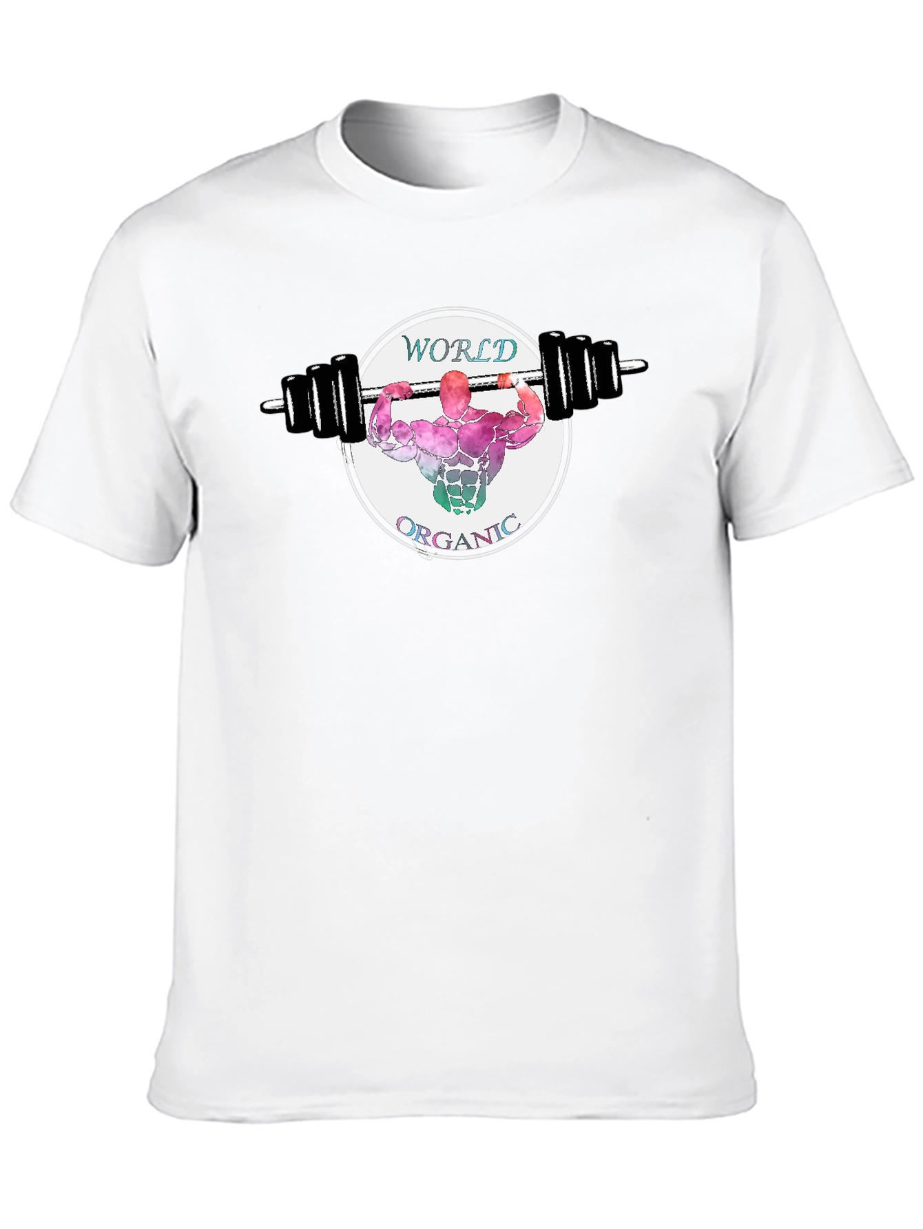 World Organic Fitness Black T-Shirt