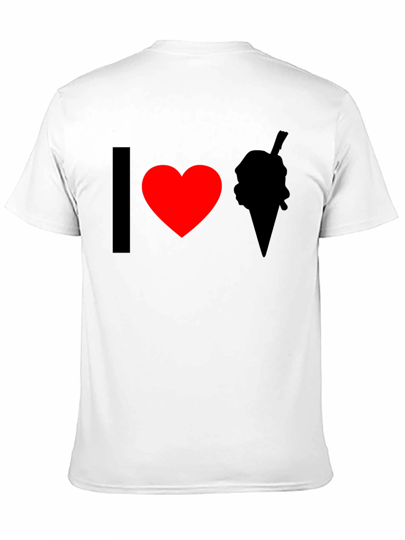 I Heart Ice Cream Black T-Shirt