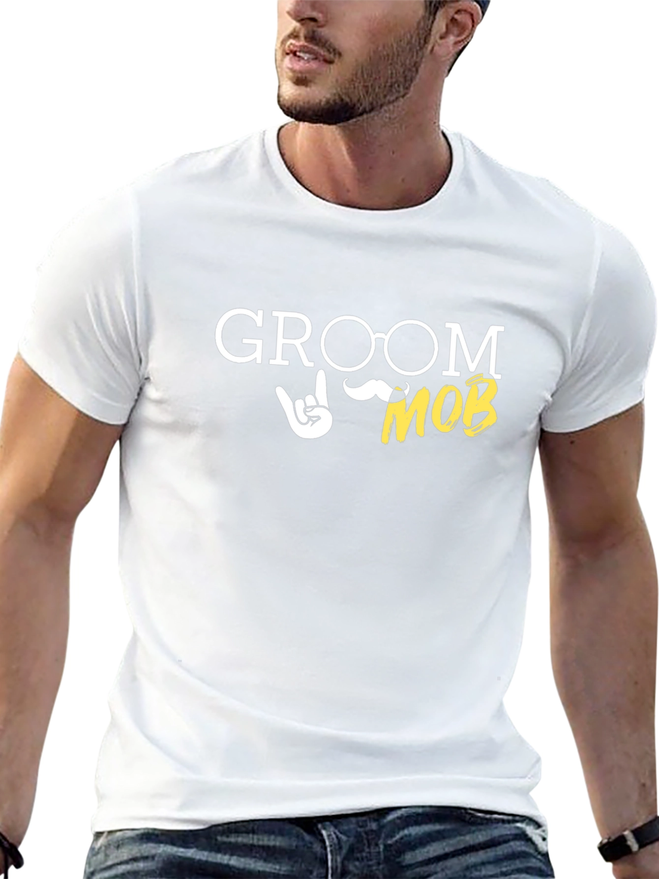 Groom Mob Novelty T-Shirt - Funny Wedding Apparel